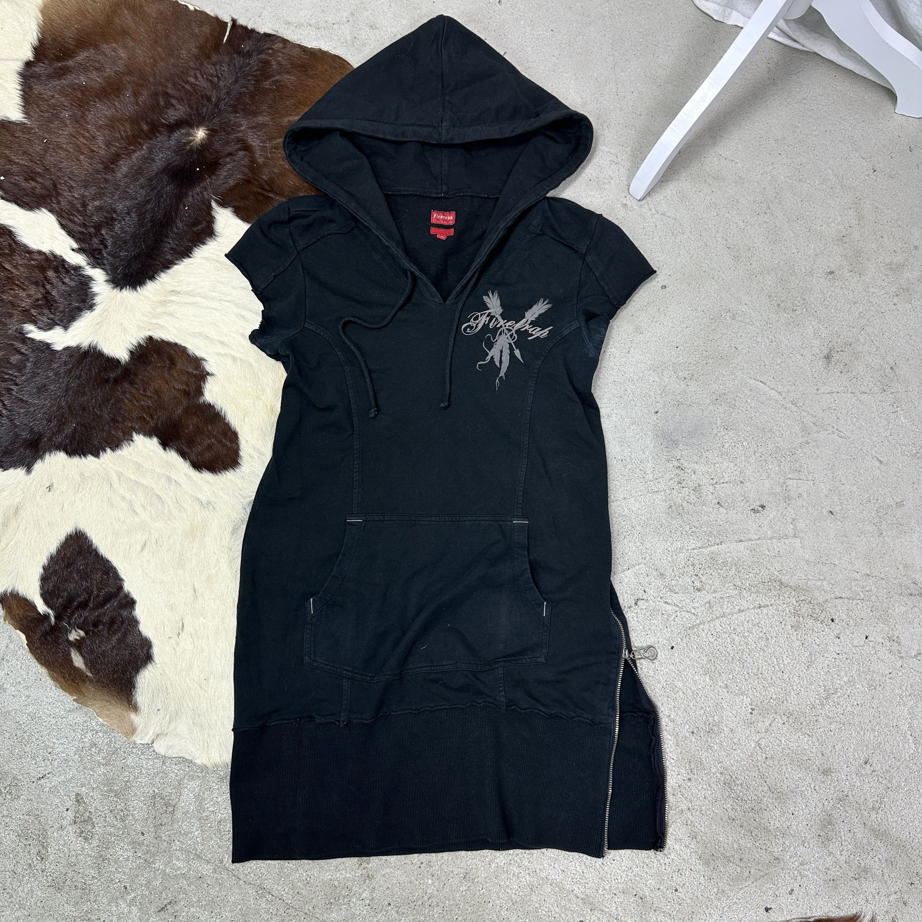 Firetrap Vintage Streetwear Hip Hop Firetrap Hoodie Dress Y2K Size S / US 4 / IT 40 - 2 Thumbnail