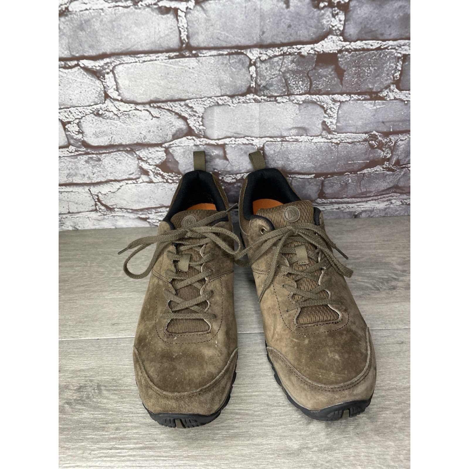 Merrell Merrell Slate Brown Suede Hiking Trail Lace Up Shoes Men’s S Size US 11 / EU 44 - 10 Thumbnail