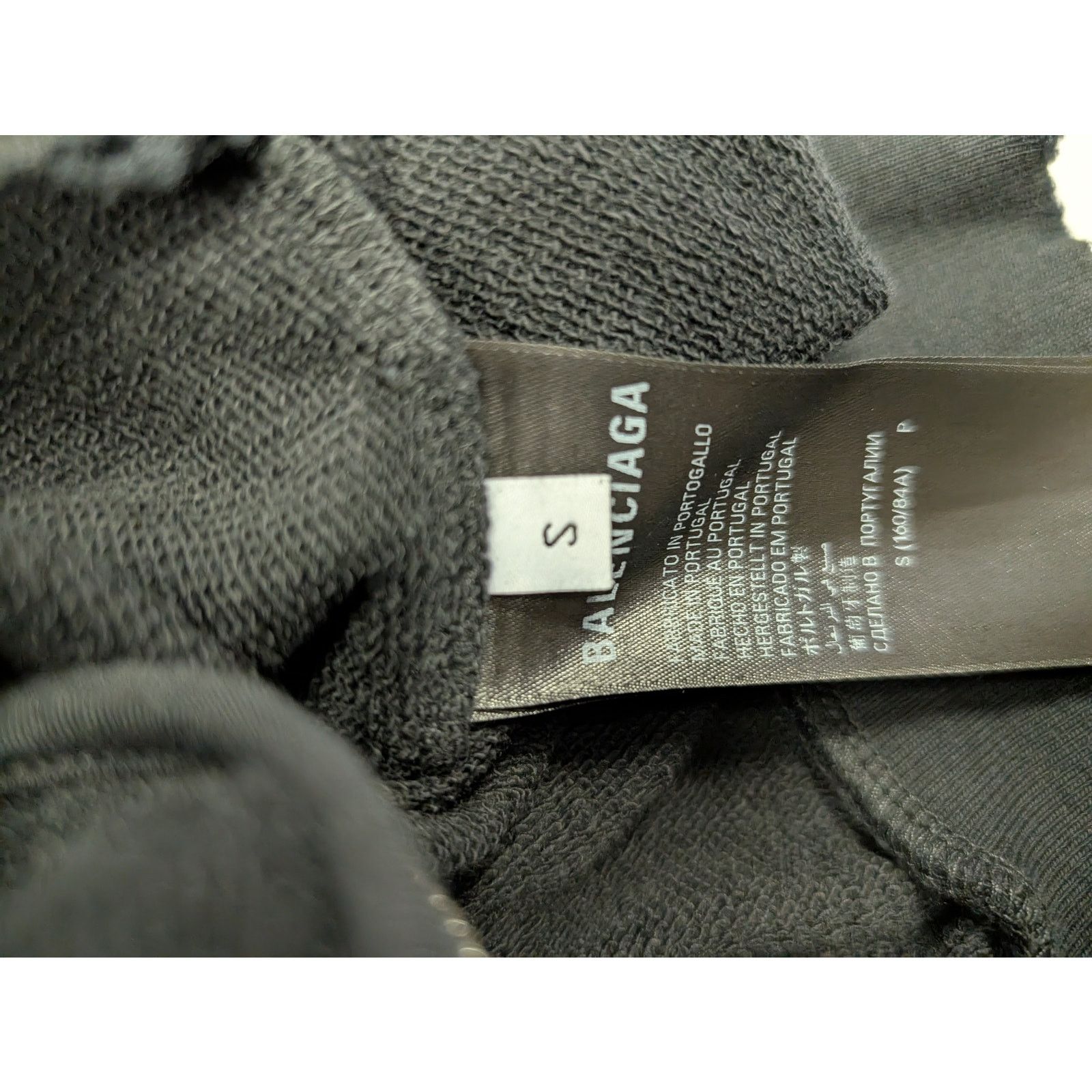 Balenciaga o1rshd1 Gaffer Med Moll Small Fit Zip up Hoodie Black Size US S / EU 44-46 / 1 - 13 Thumbnail