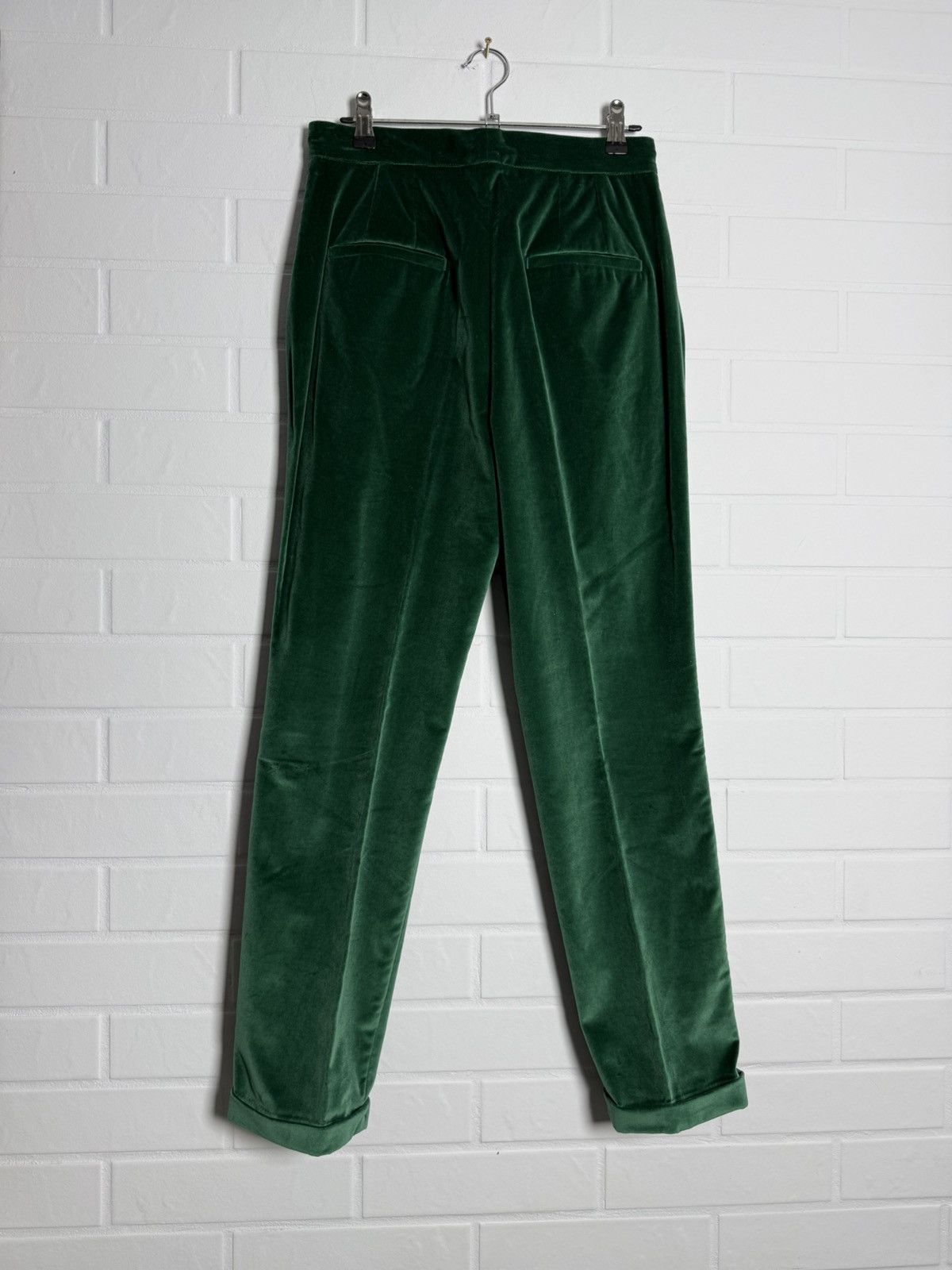 Dolce & Gabbana Dolce & Gabbana Velour Trouser Suit Green IT 40-42 US 4-6 Size XS / US 0-2 / IT 36-38 - 16 Thumbnail