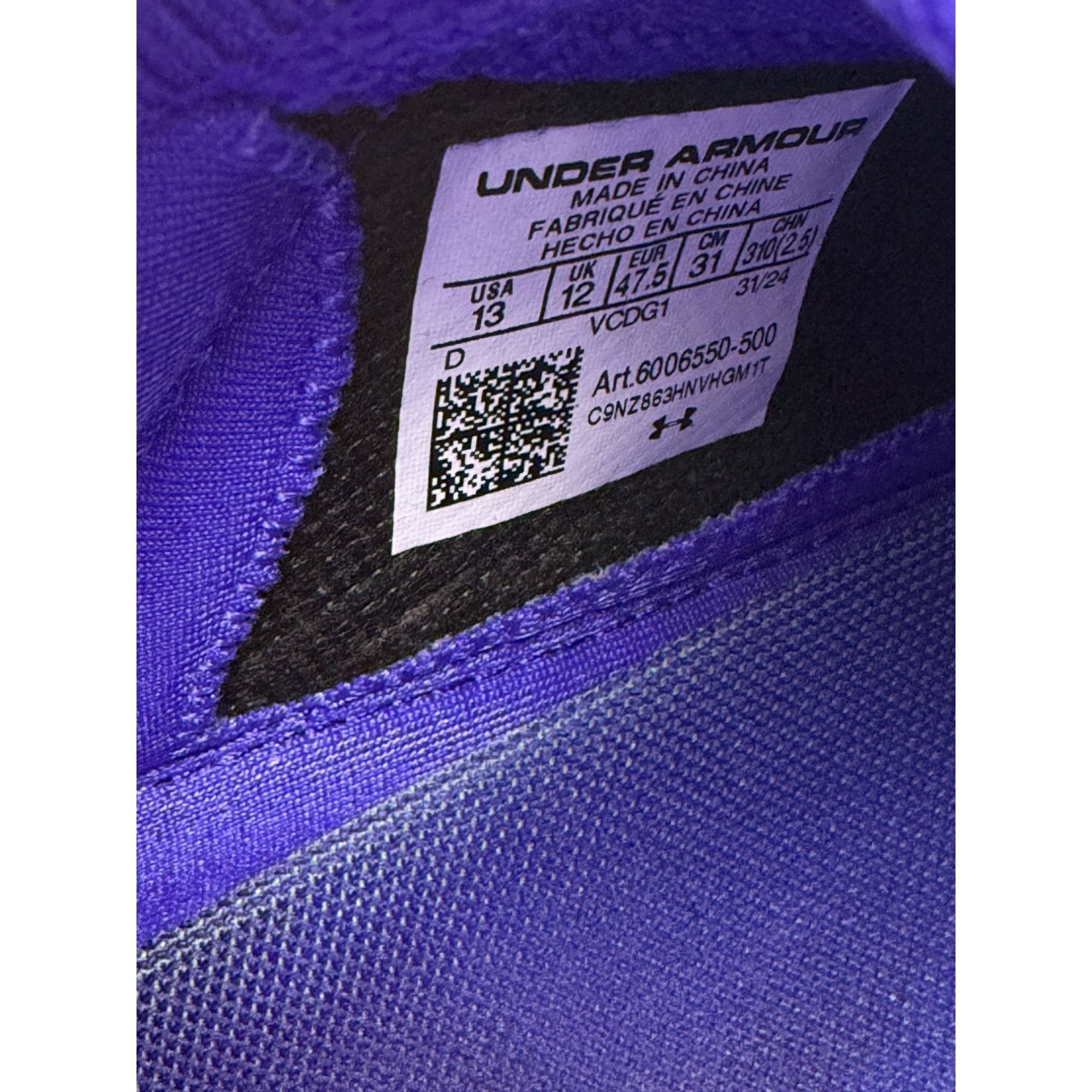 Under Armour Size 13 - Justin Jefferson x Blur 'Into The JJ-Verse' Footba Size US 13 / EU 46 - 8 Thumbnail