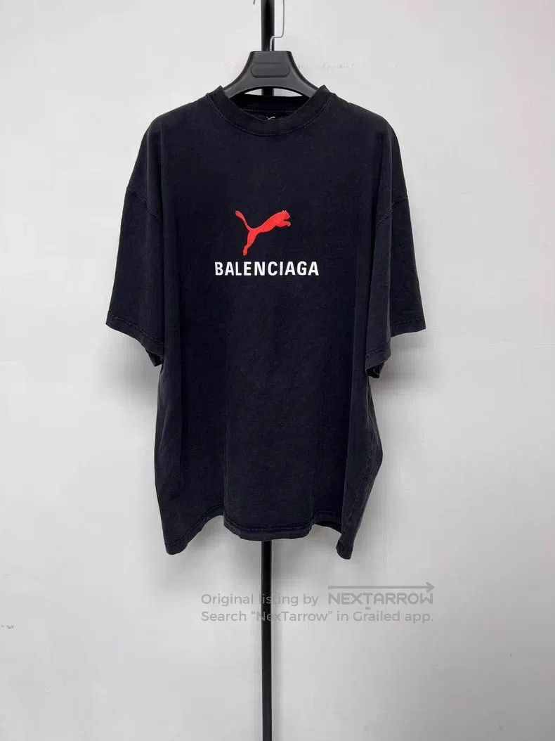 Balenciaga Balenciaga Short Sleeve Loose Fit Graphic T-Shirt Size US M / EU 48-50 / 2 - 1 Thumbnail