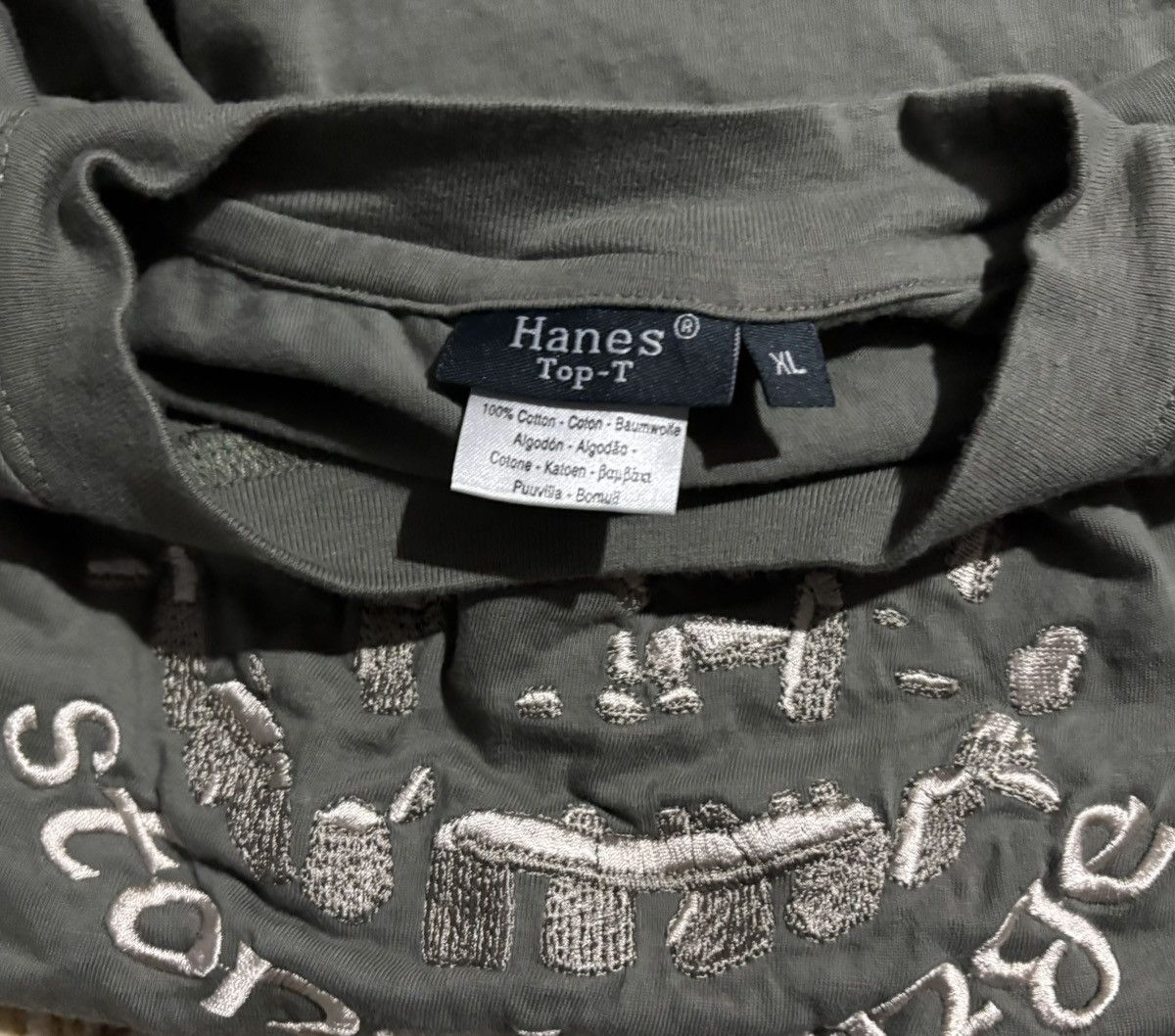 Hanes × Vintage Embroidered Hanes Stonehenge Tee Size US XL / EU 56 / 4 - 3 Thumbnail