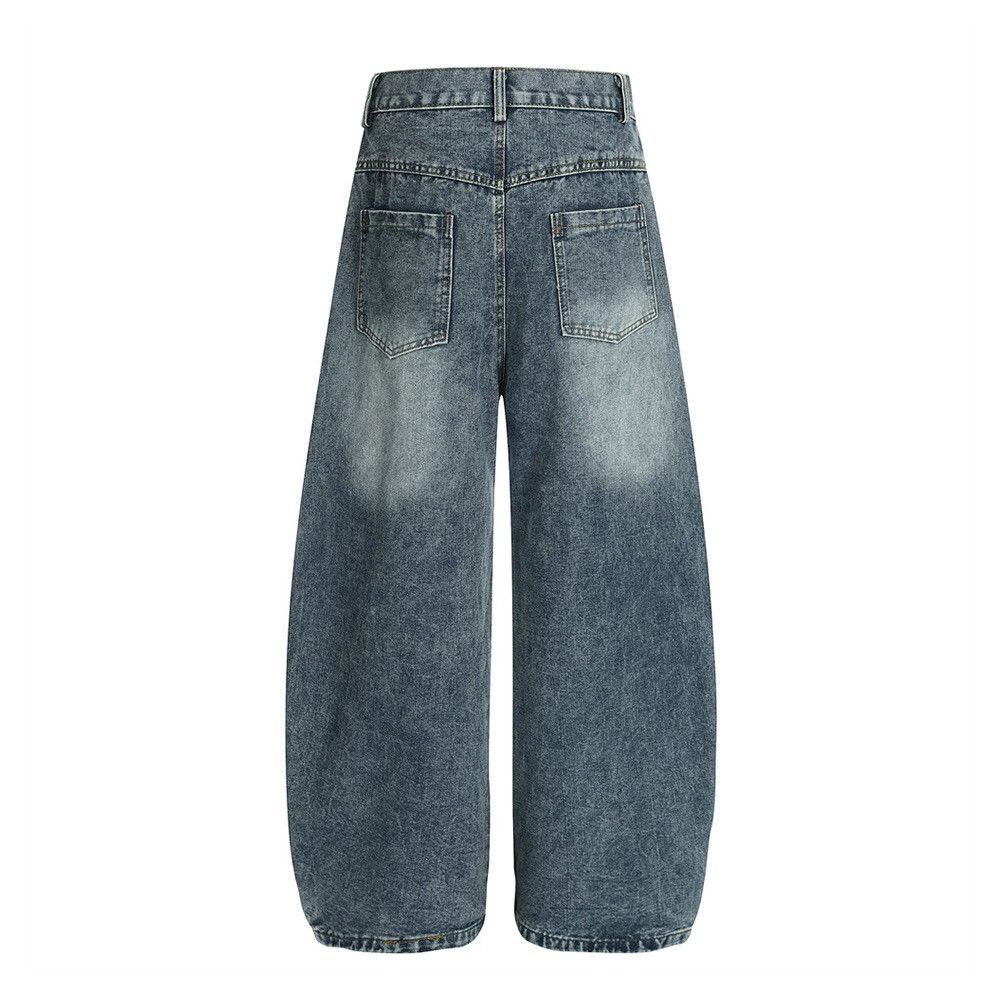 Vintage High street washed men's fun embroidered puppy machete jeans Size US 32 / EU 48 - 2 Thumbnail