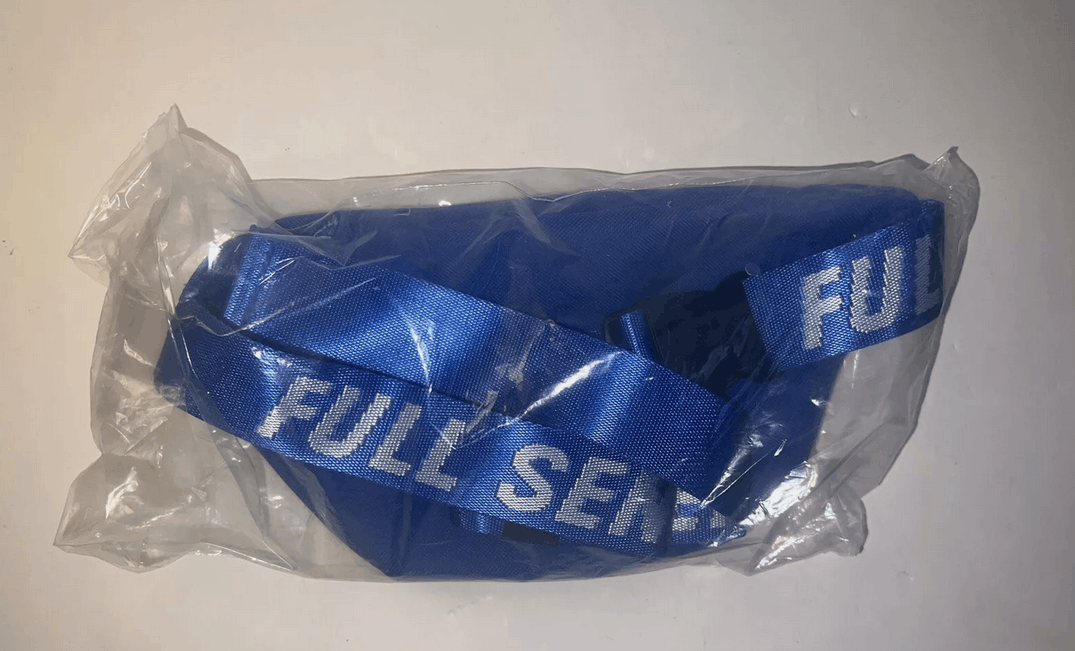 Full Send Nelk Boys Full Send Canvas Fanny Pack Waist Belt Bag Blue Size ONE SIZE - 2 Thumbnail