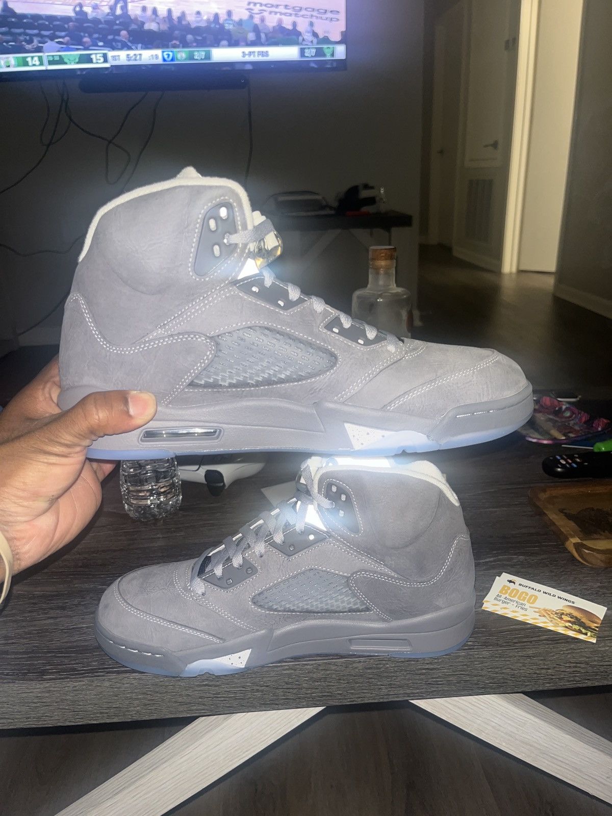 Jordan Brand Air Jordan Retro 5 “Wolf Grey” Size US 10.5 / EU 43-44 - 2 Thumbnail