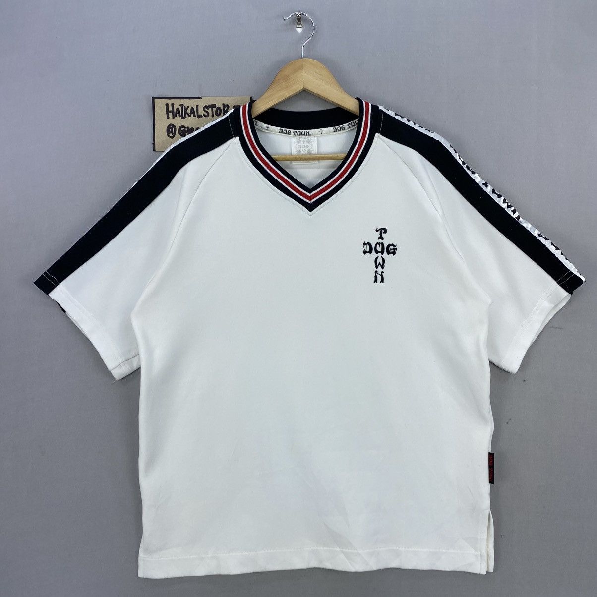 ⁠ ⁠Dogtown Side Stripe Tee – 00s Skate Vibe