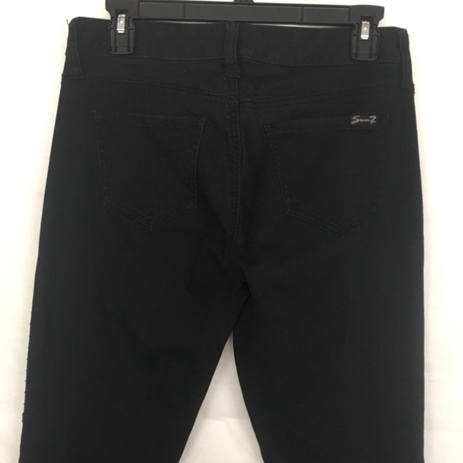 Seven 7 Seven7 Jeans Women's Straight Leg Ankle MOTO Size 4 Size 27" / US 4 / IT 40 - 12 Thumbnail