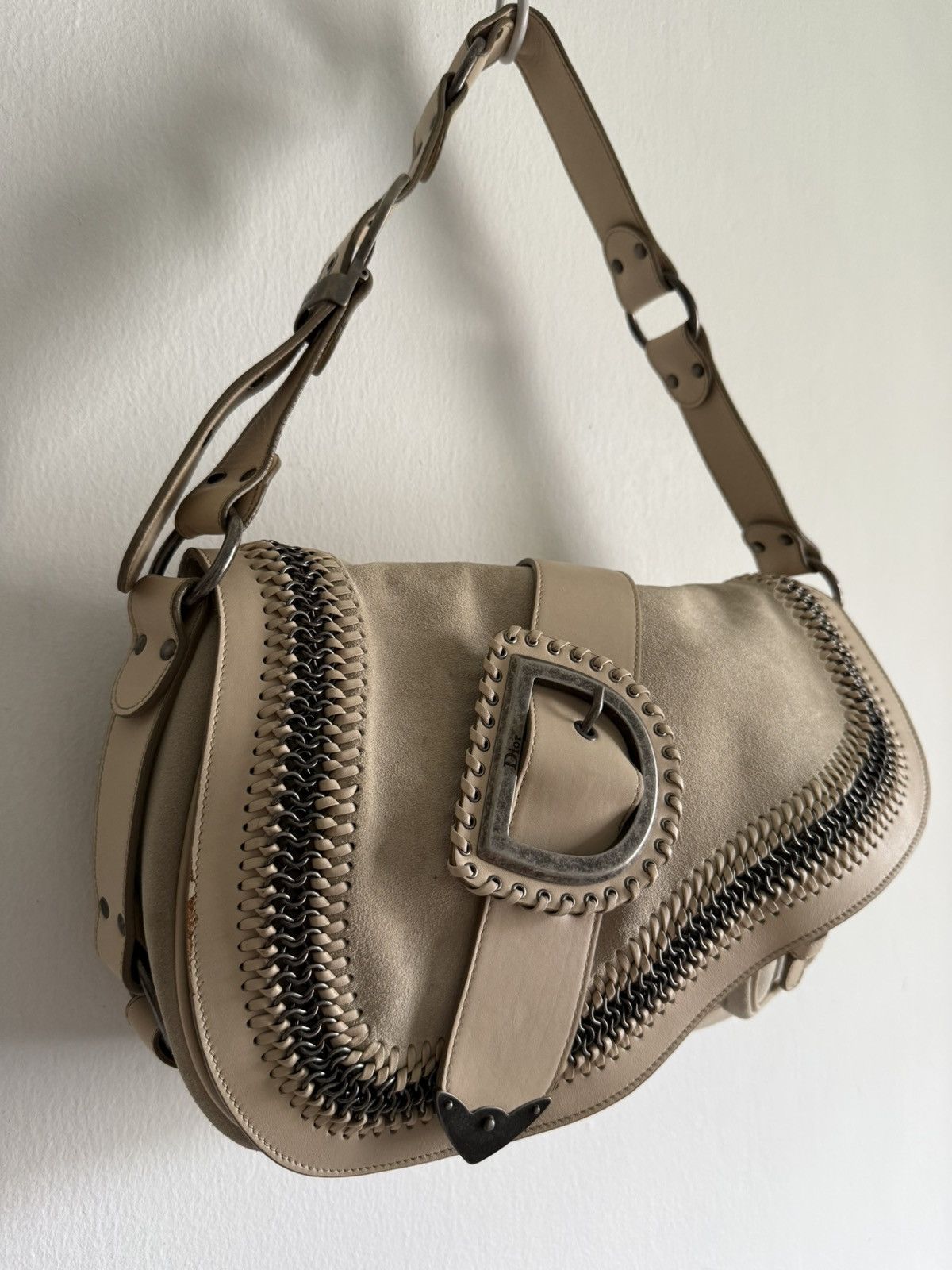 Dior 2005 Rare Dior Gaucho saddle bag John Galliano Era Size ONE SIZE - 6 Thumbnail