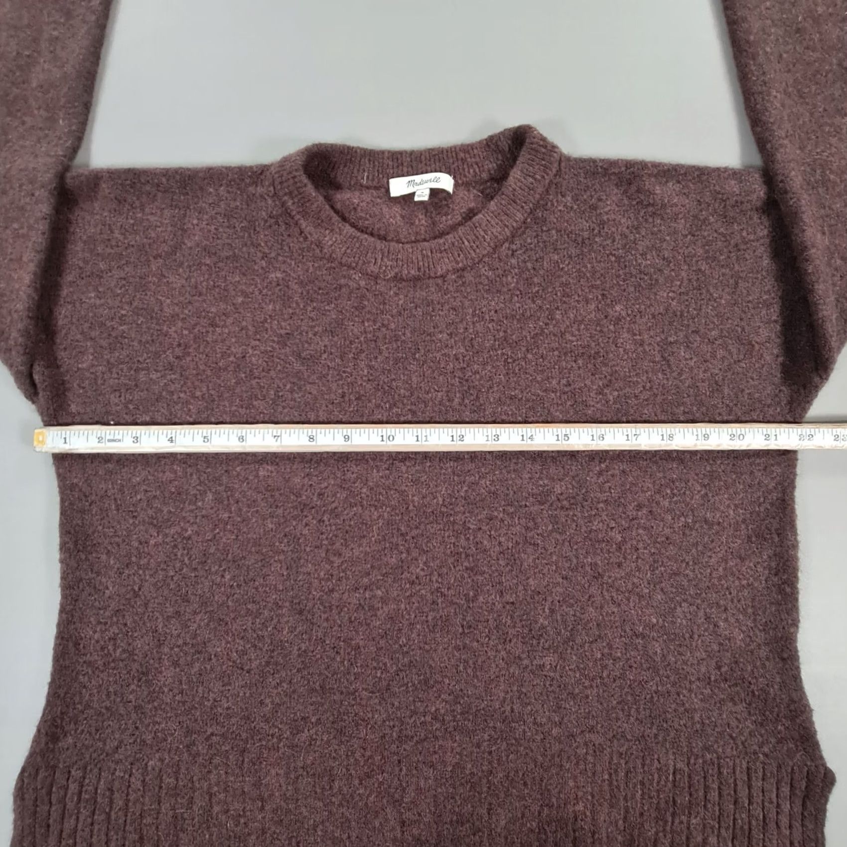 Madewell Madewell Jumper Womens Pullover Brown Medium Knit Crew Neck Buttoned Sleeves Casual 56% Nylon, 30% Wool, 10% Alpaca, 4% Elastane Mens? Size M / US 6-8 / IT 42-44 - 5 Thumbnail