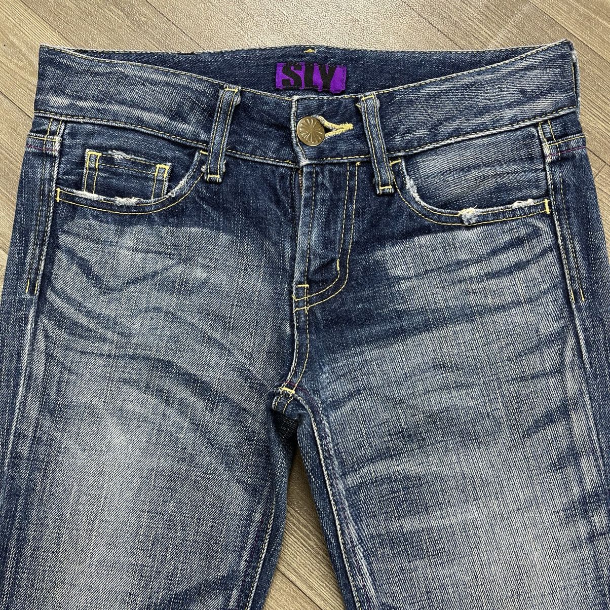 Japanese Brand 2000s Sly Japan Clawmark Distressed Punk Bootcut Flare Jeans Size US 26 / EU 42 - 5 Thumbnail