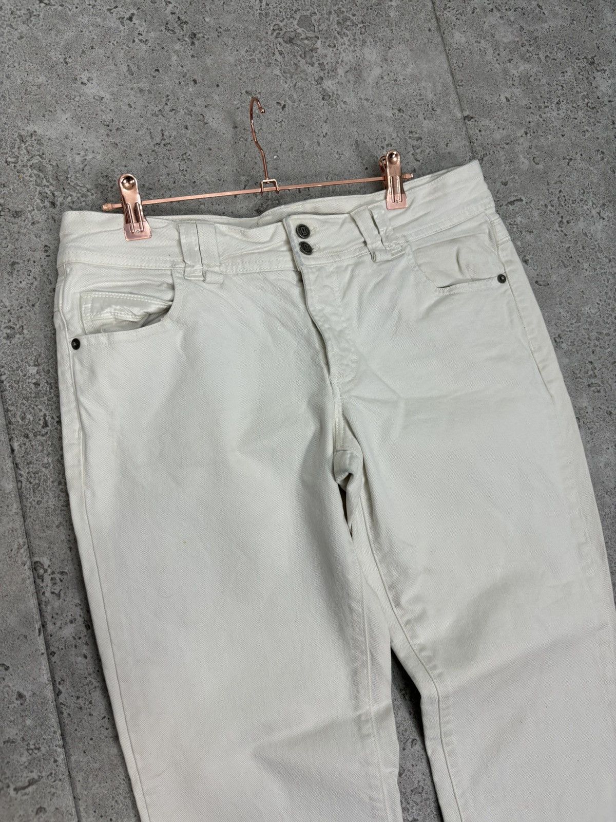 Japanese Brand × John Galliano 90s RARE John Galliano Denim Flared Pants Japan Style Size 33" - 7 Thumbnail