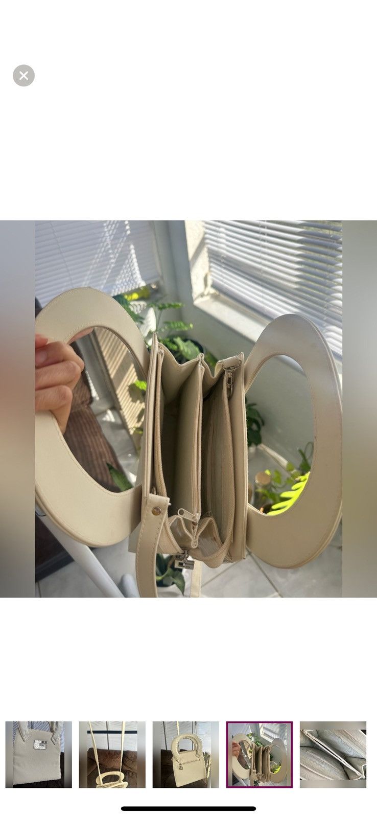 Vintage Vintage “G” Cream Mod Baguette Bag Size ONE SIZE - 6 Thumbnail