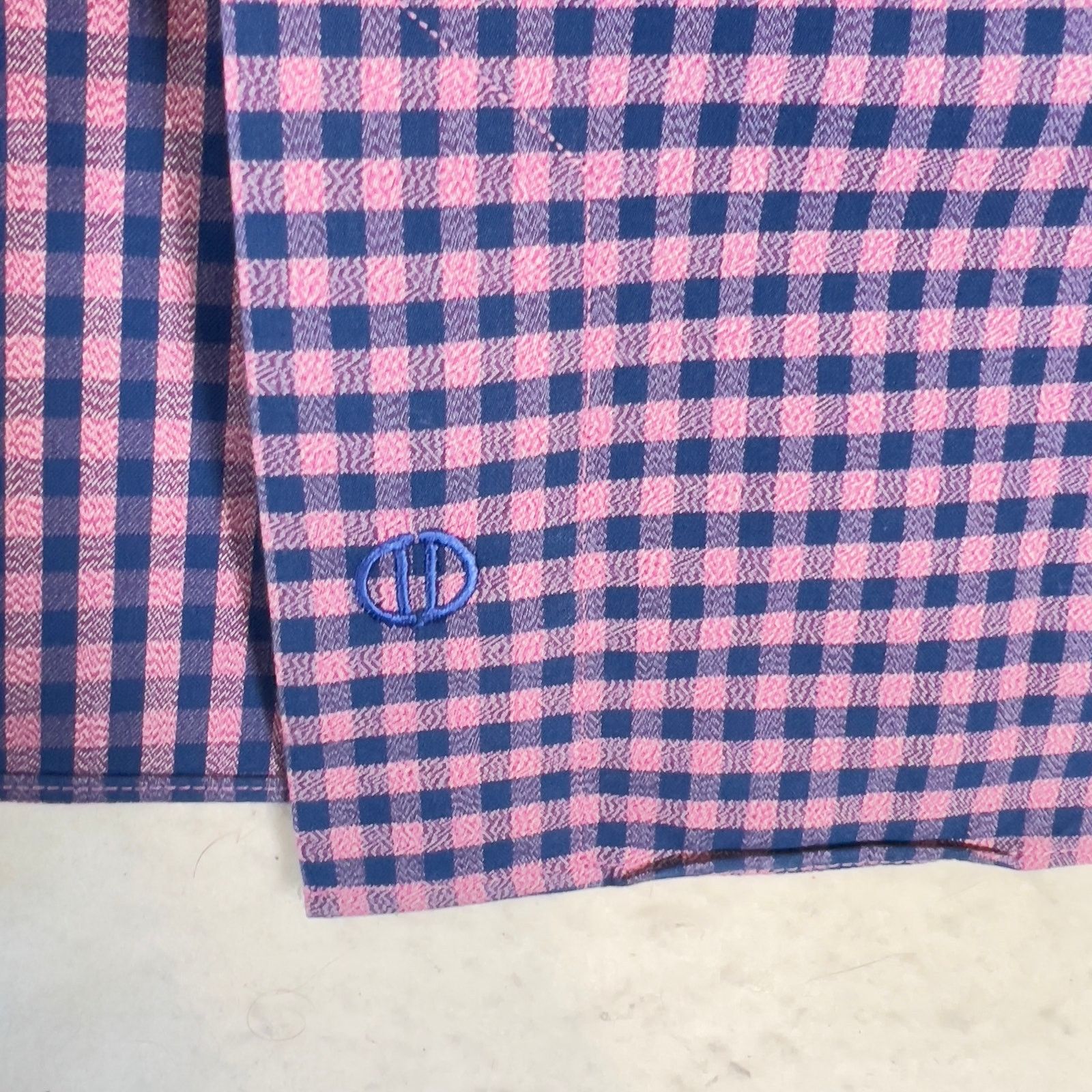 David Donahue David Donahue Button Shirt Men XL Purple Blue Premium Cotton Size US XL / EU 56 / 4 - 7 Thumbnail