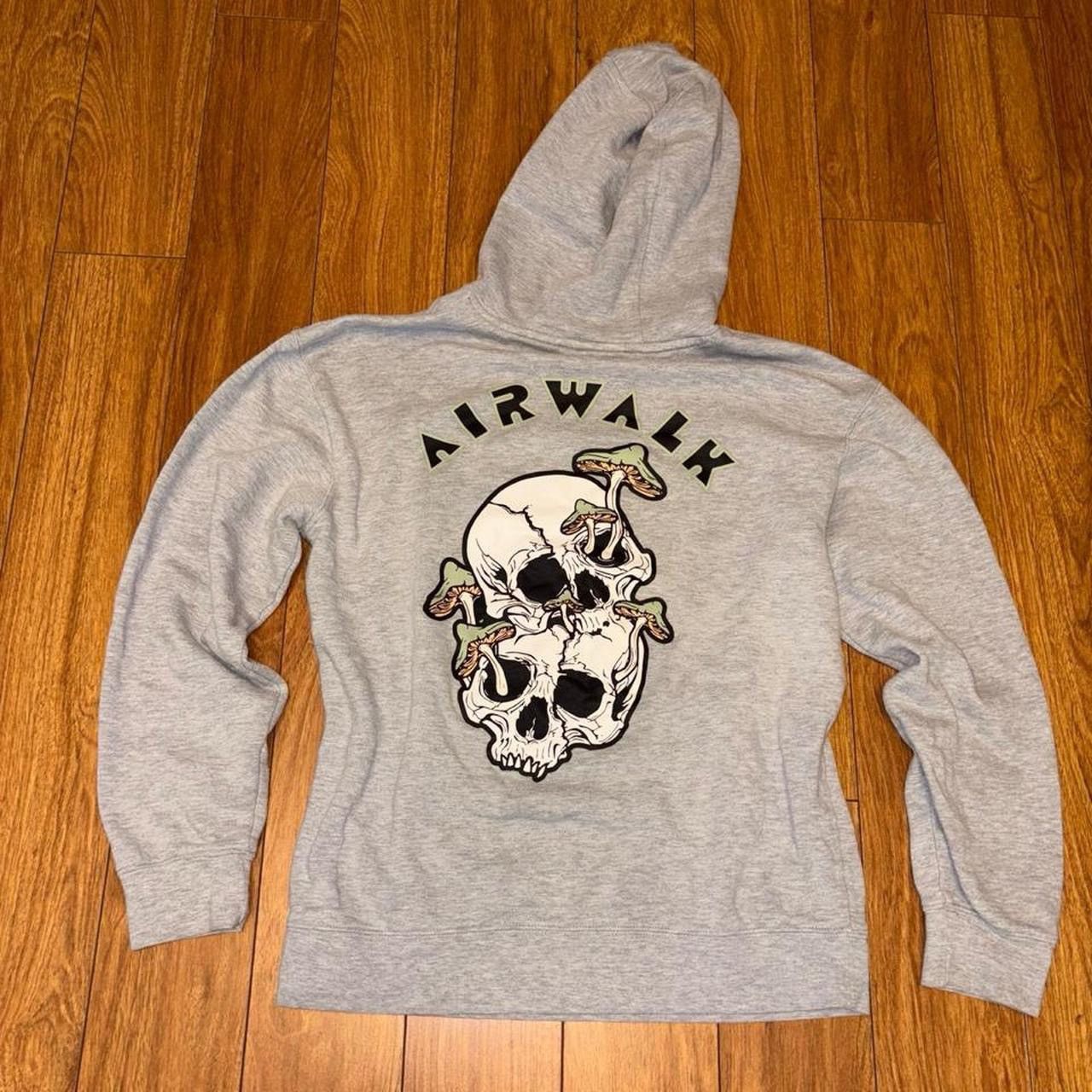 Airwalk Airwalk grunge skater hoodie with skulls and mushrooms Size US M / EU 48-50 / 2 - 1 Thumbnail