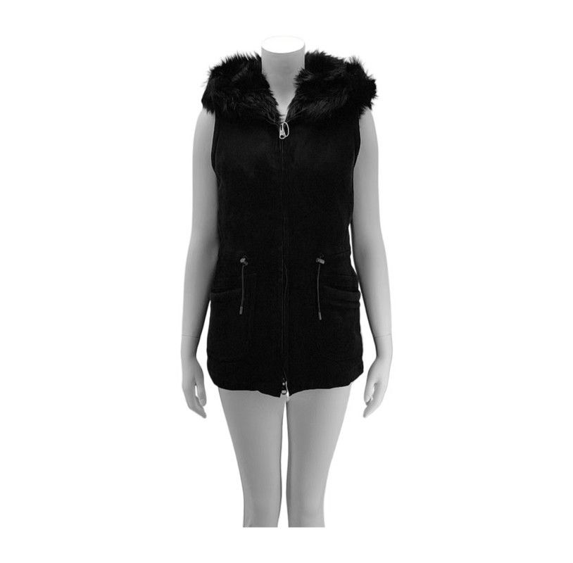 Loewe Loewe Sleeveless Black Shearling Vest for Women 0089 Size M / US 6-8 / IT 42-44 - 1 Thumbnail
