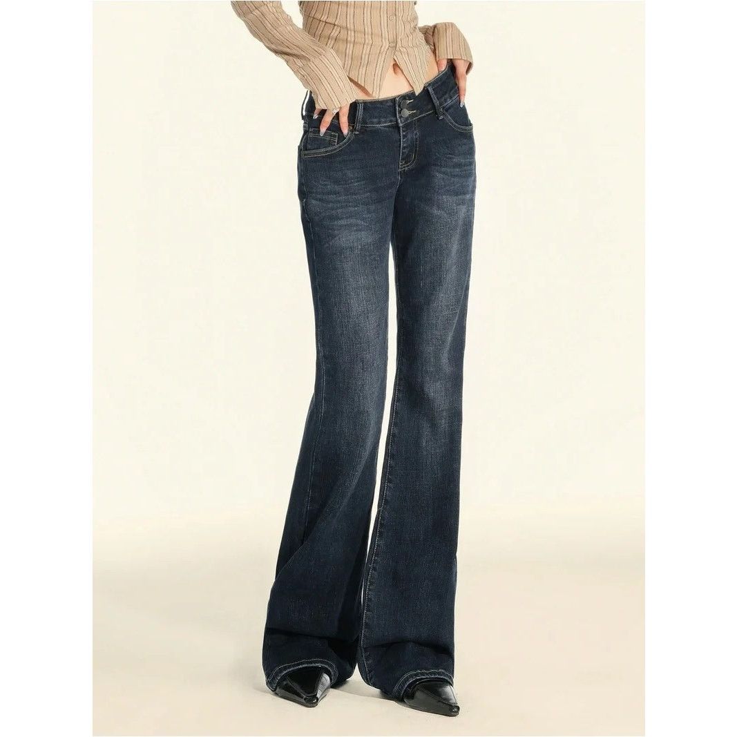 The Unbranded Brand EMMIOL Stretchy Denim Pants Blue Large Size 32" / US 10 / IT 46 - 5 Thumbnail