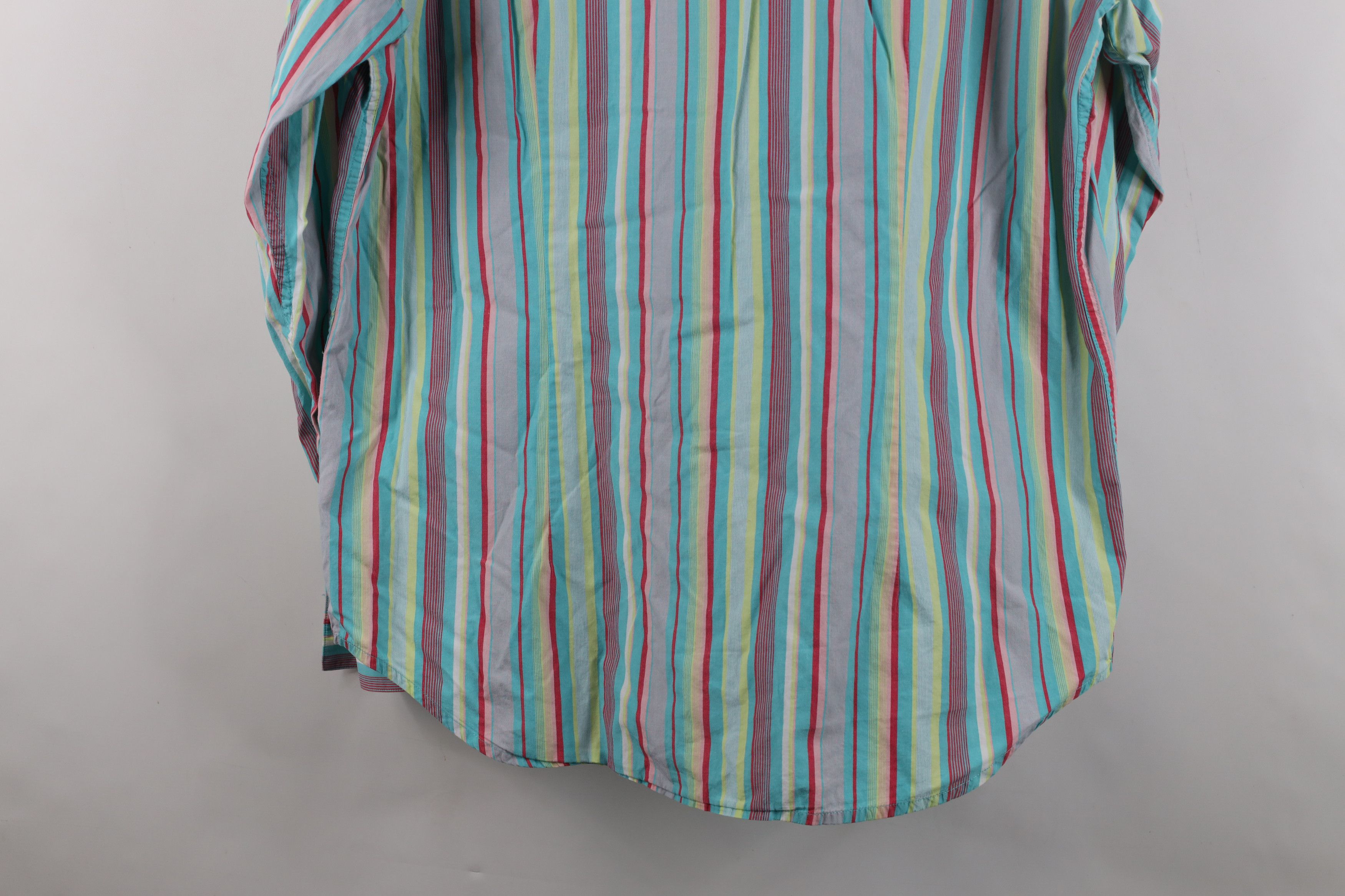 Vintage Vintage 90s Y2K Streetwear Striped Collared Button Shirt Size US XL / EU 56 / 4 - 13 Thumbnail