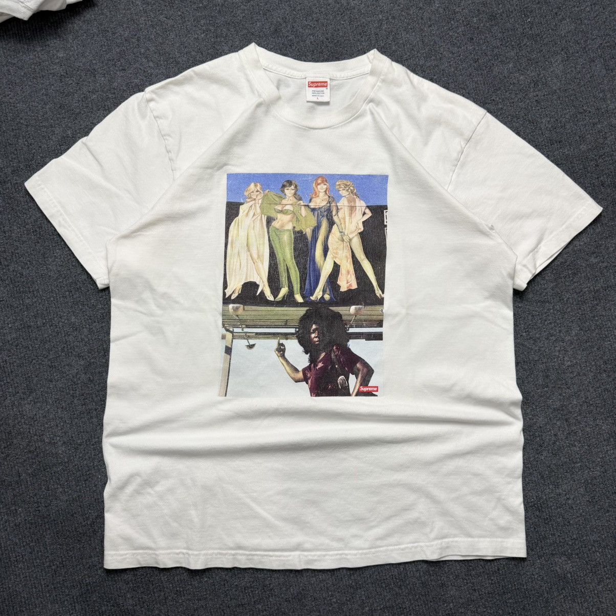 Supreme Supreme American Picture Mens White FW19 Tee Size US L / EU 52-54 / 3 - 1 Thumbnail