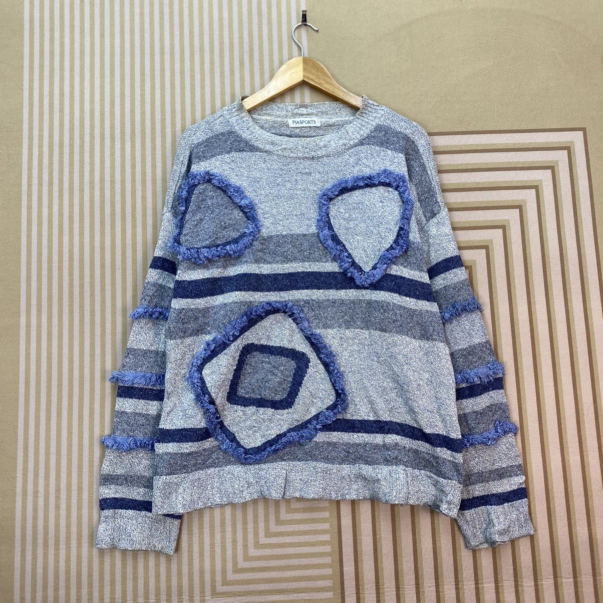 Japanese Brand 🫶 vintage PIASPORTS Striped Pachtwork Style J Size US M / EU 48-50 / 2 - 1 Thumbnail
