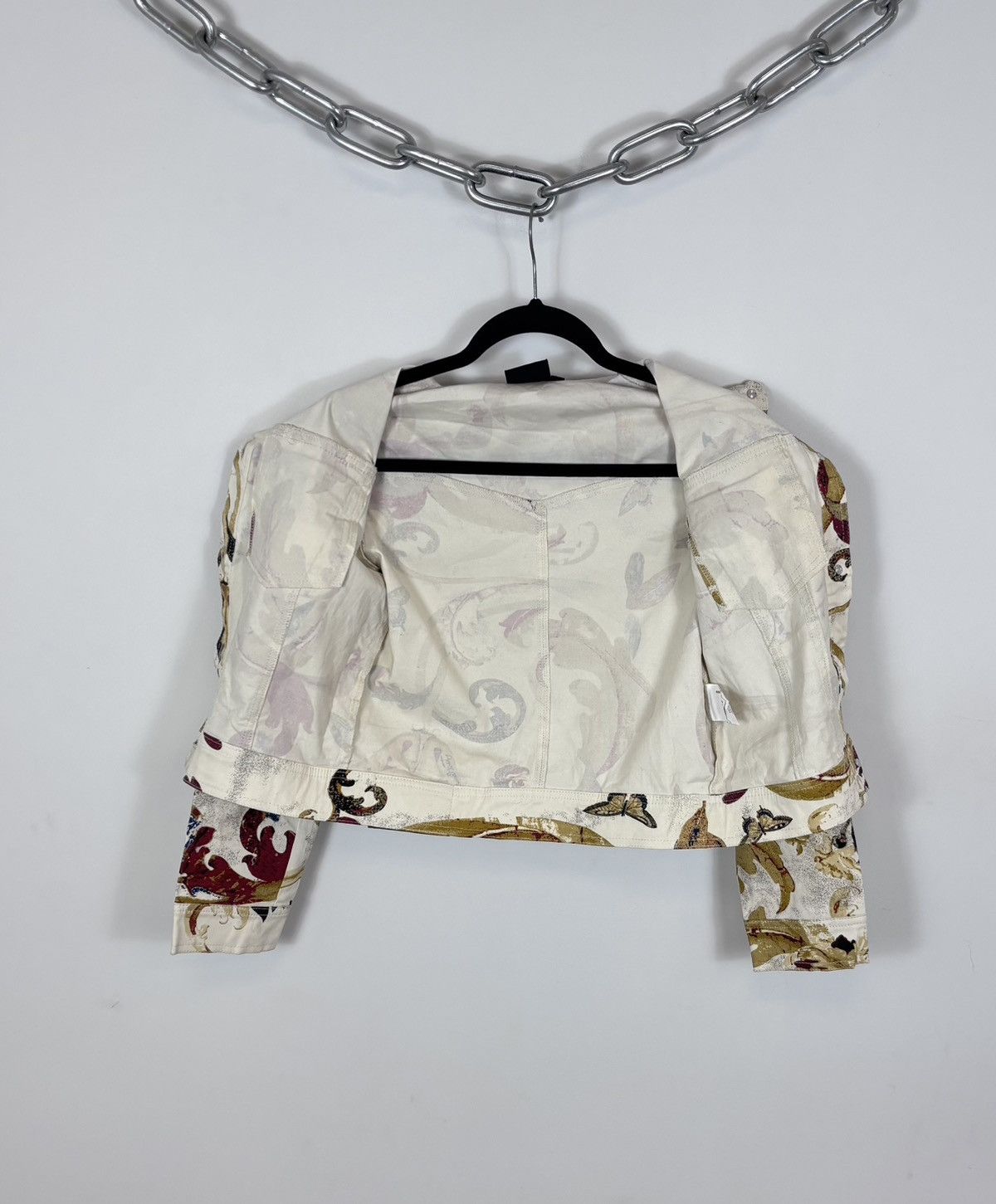 Just Cavalli Just Cavalli Women’s Floral Leaves Butterfly Short Jacket Size M / US 6-8 / IT 42-44 - 9 Thumbnail