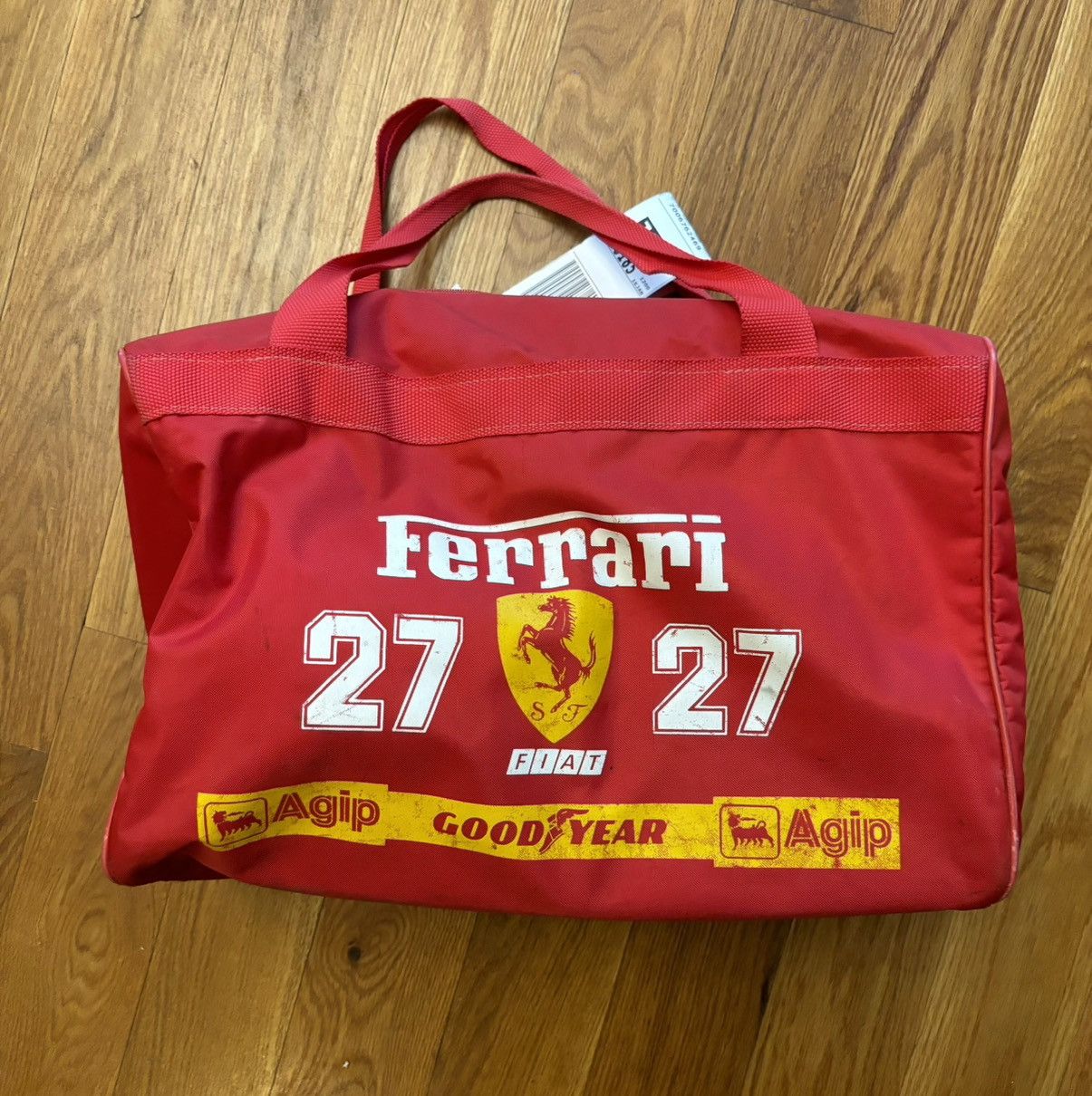 image of Ferrari Racing Small Duffle Bag in Red, Men's