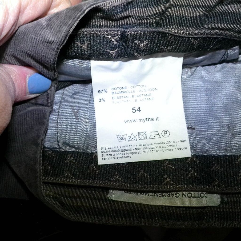 Other Myths Dark Brown Fine Wale Corduroy Straight Leg Pant Size US 38 / EU 54 - 7 Thumbnail