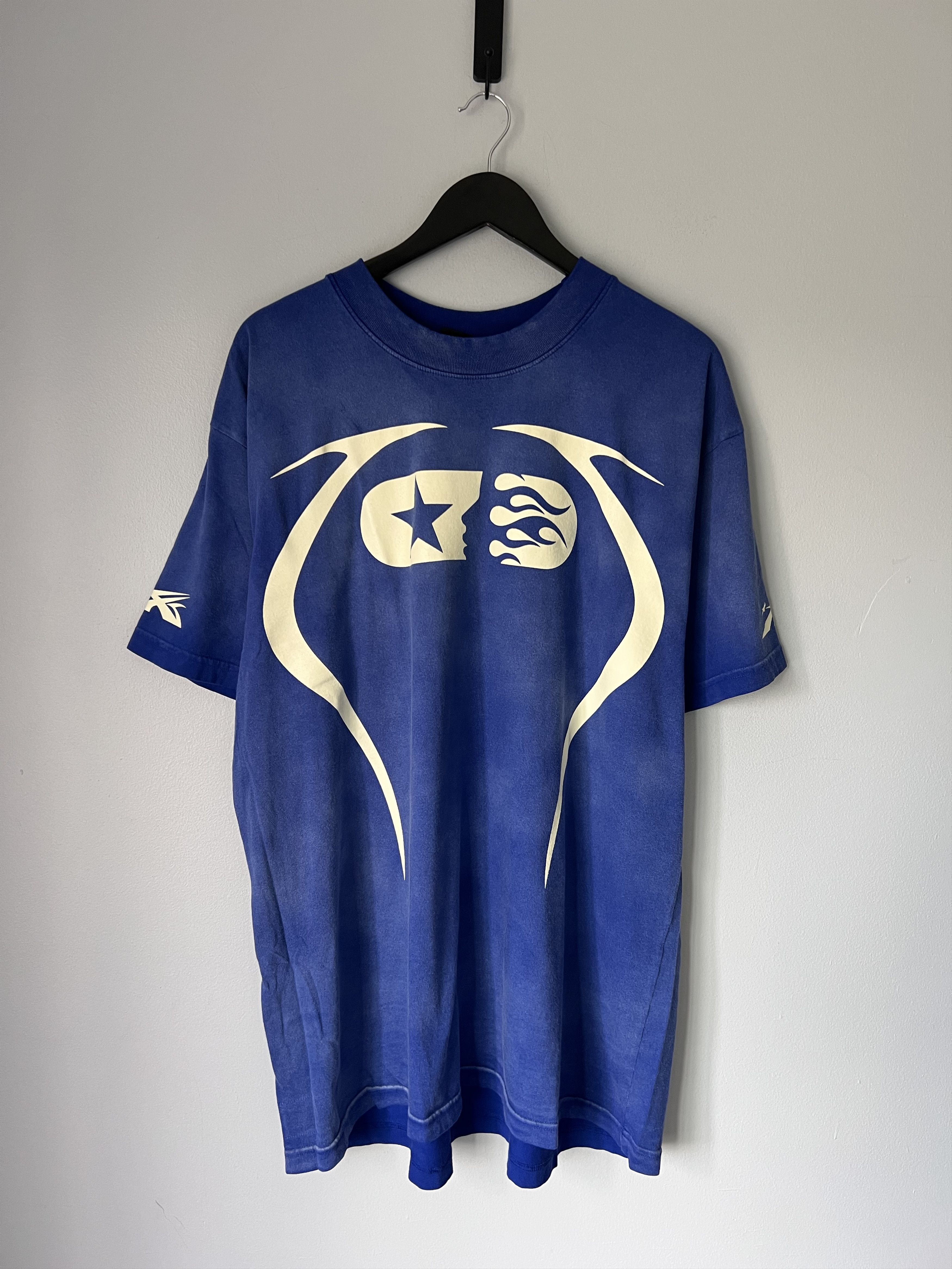 HELLSTAR Hellstar Athletics Warm Up Tee in Faded Blue Size US XL / EU 56 / 4 - 1 Thumbnail