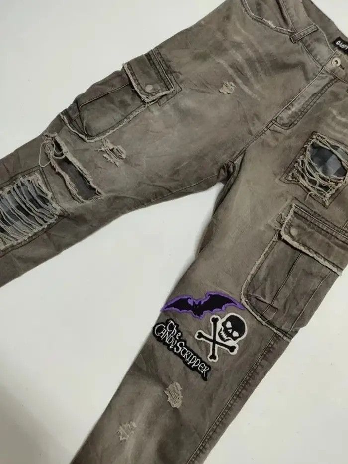 Japanese Brand Candy Stripper Japan Streetwear Distressed Pant Trouser Size US 32 / EU 48 - 4 Thumbnail