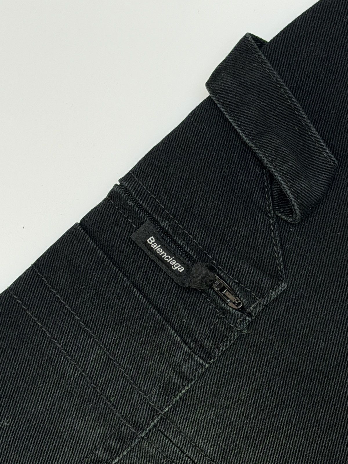 Balenciaga Balenciaga Baggy Cargo Carpenter Black Denim Pant Size US 28 / EU 44 - 5 Thumbnail