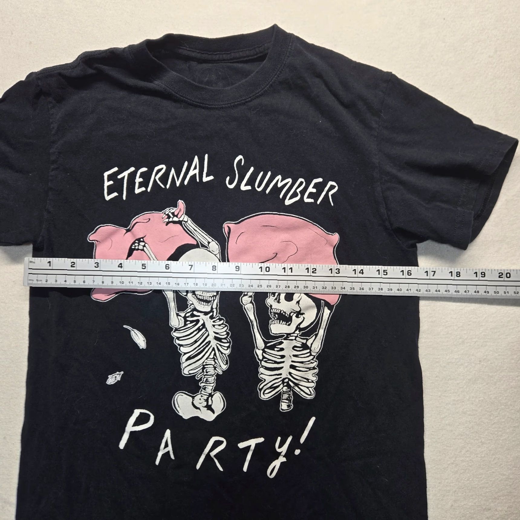 Vintage VINTAGE Puppsteeth Studios Black Skeletons T-Shirt Cotton Halloween Women’s Small Size S / US 4 / IT 40 - 4 Thumbnail