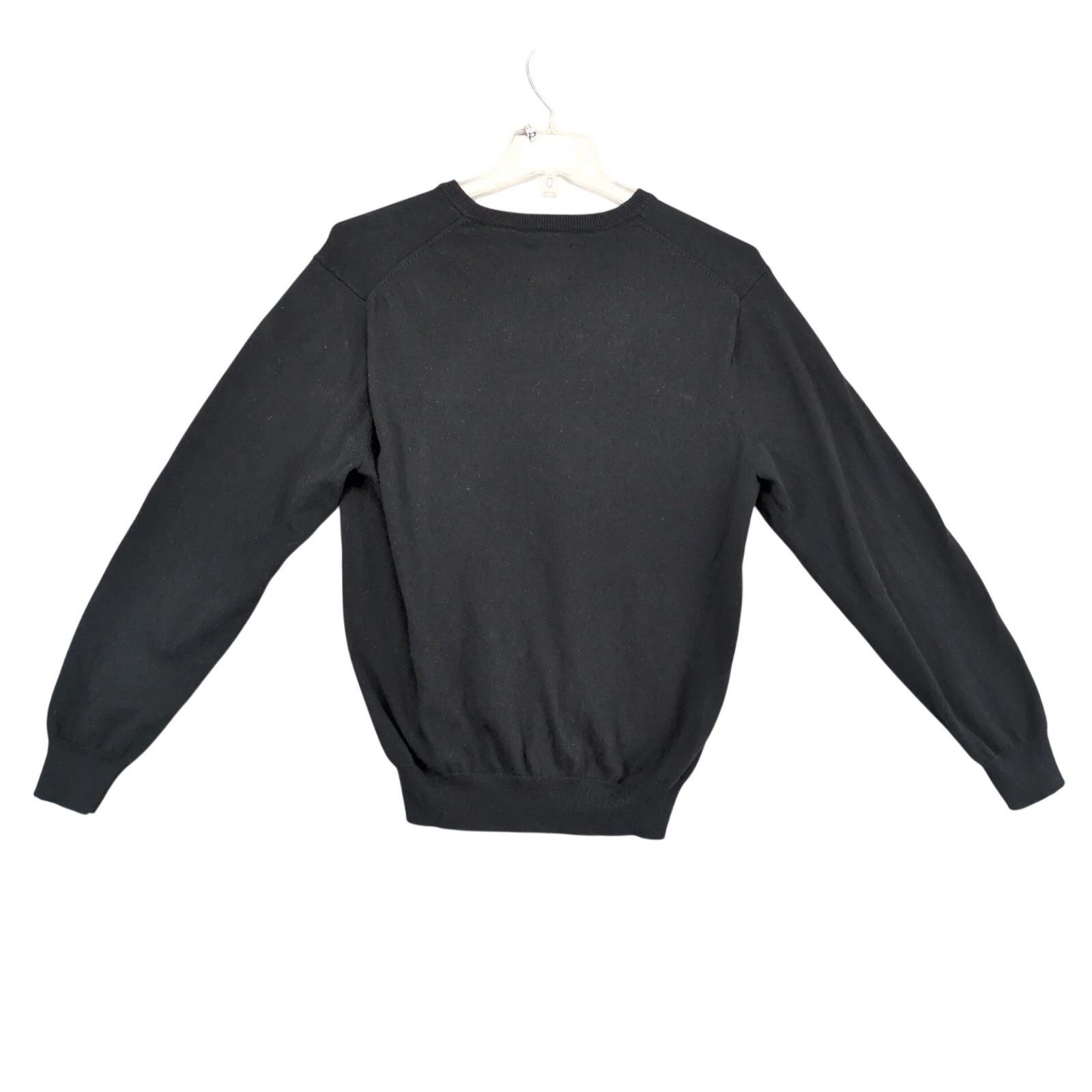 Chaps Chaps Cotton Cashmere Black V-Neck Sweater Men's L Crest Size US L / EU 52-54 / 3 - 2 Thumbnail