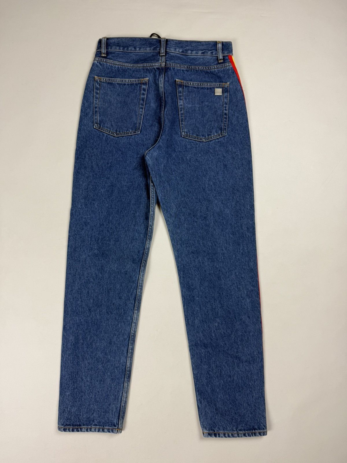 Palm Angels BNWT! Palm Angels Blue Denim Rainbow Medium Wash Jeans Pants Size 28" / US 6 / IT 42 - 17 Thumbnail