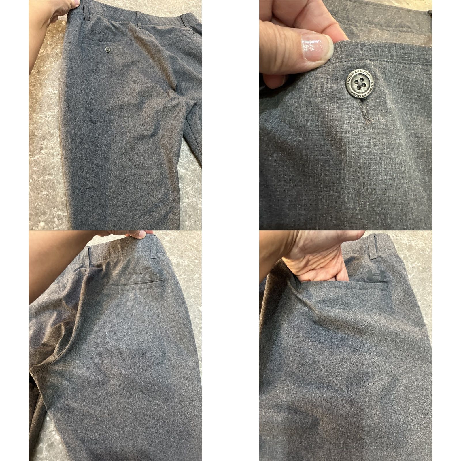 Under Armour Under Armour Pants 36x32 Gray All Season Gear Mens Chino Lightweight Casual Straight Leg 5-Pocket Logo Front Flat Front Inseam 32 Rise 10.5 Size US 36 / EU 52 - 10 Thumbnail