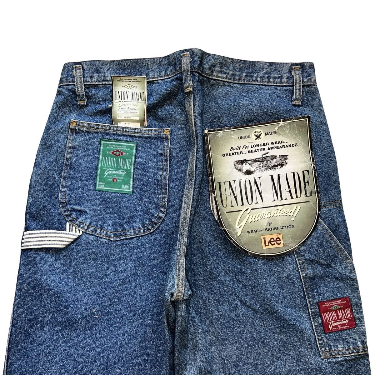 Lee Lee Union Made Carpenter Jeans W36 L34 Deadstock Vintage Size US 36 / EU 52 - 6 Thumbnail