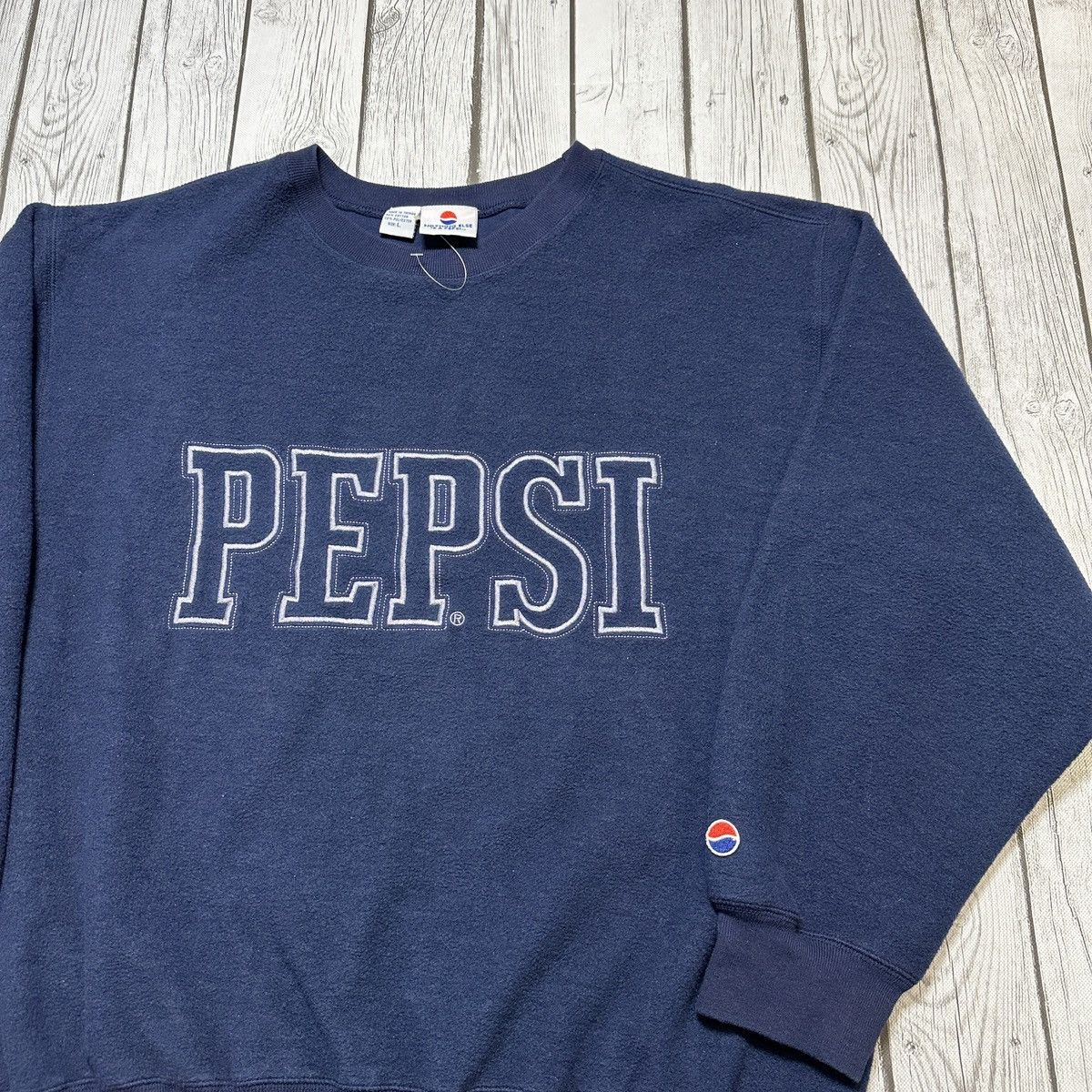 Vintage Vintage Pepsi sweatshirt Size US L / EU 52-54 / 3 - 3 Thumbnail