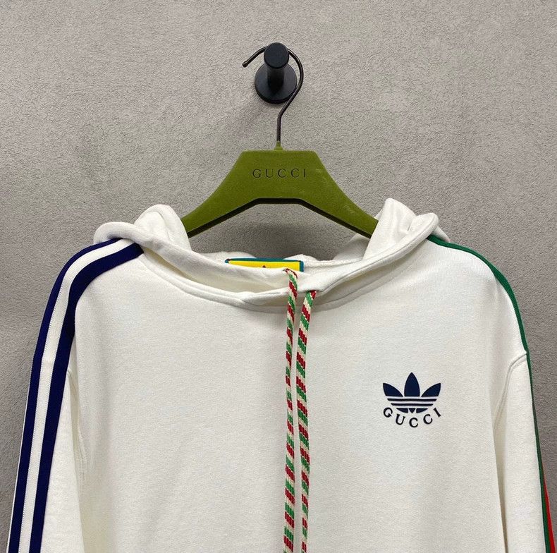 Gucci Gucci White line hooded sweatshirt 2502-Nextarrow Size US XS / EU 42 / 0 - 4 Thumbnail