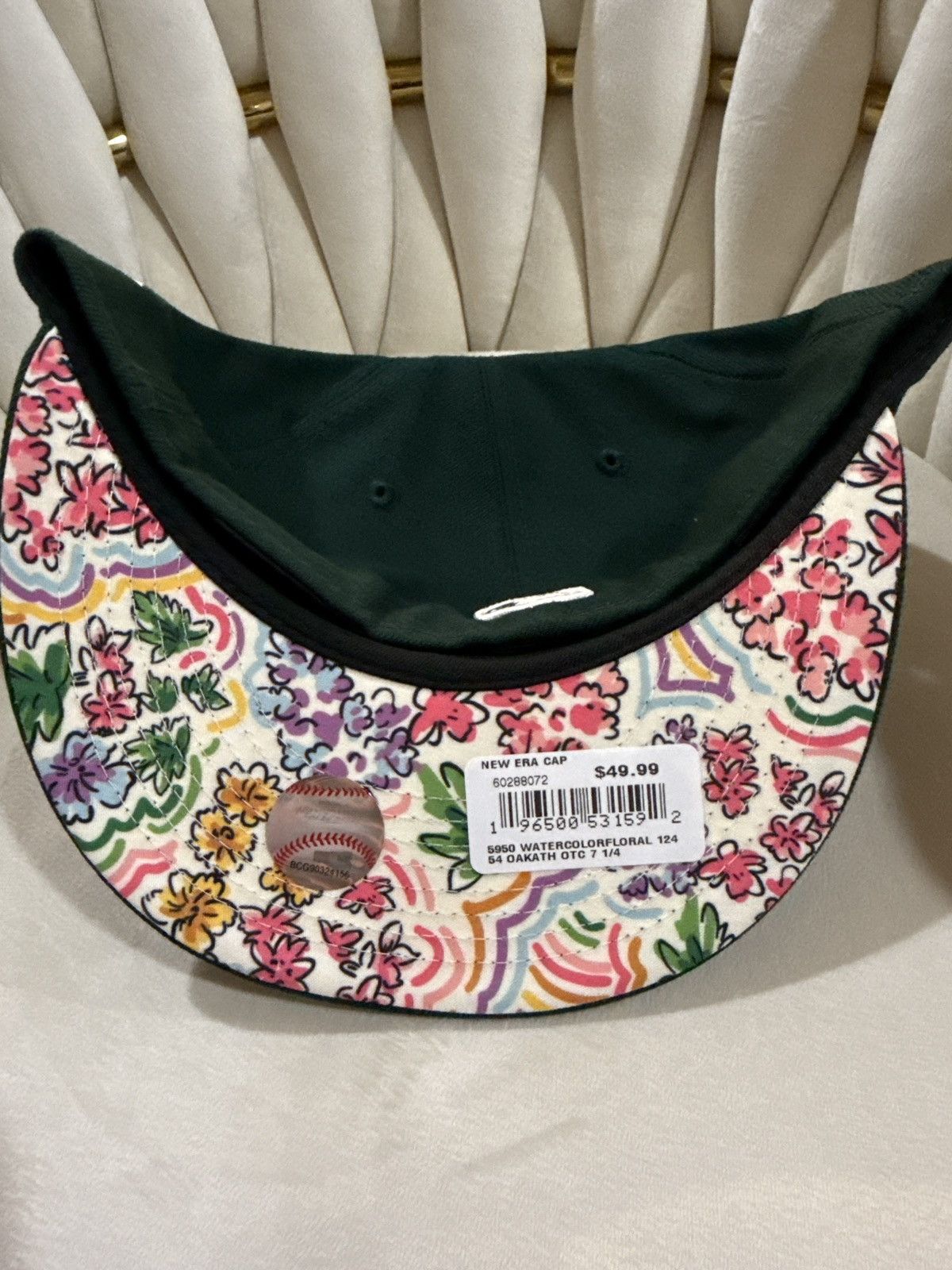 New Era New Era 59F Oakland Athletics Watercolor Floral Fitted Cap Size ONE SIZE - 3 Thumbnail