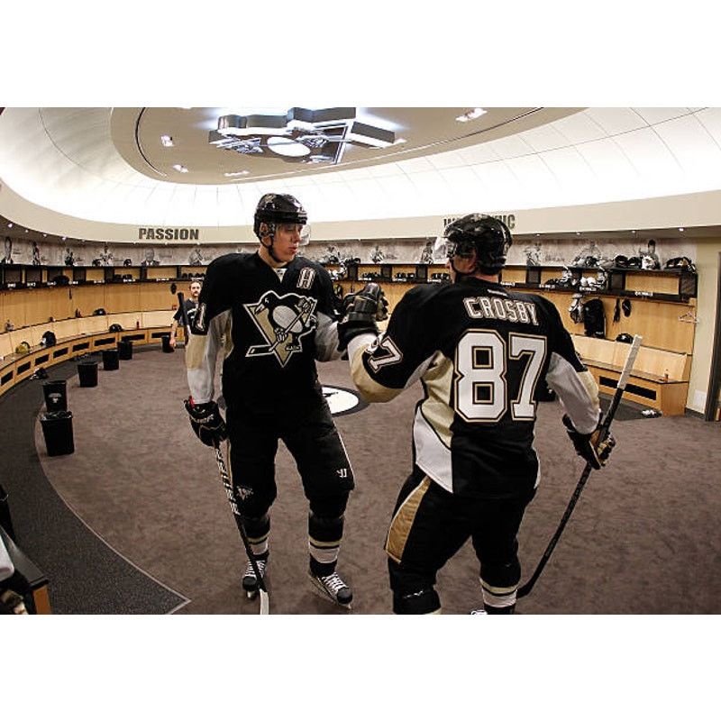 NHL × Reebok Pittsburgh Penguins 2010s RBK jersey XL blk gold hockey vtg Size US XL / EU 56 / 4 - 12 Thumbnail
