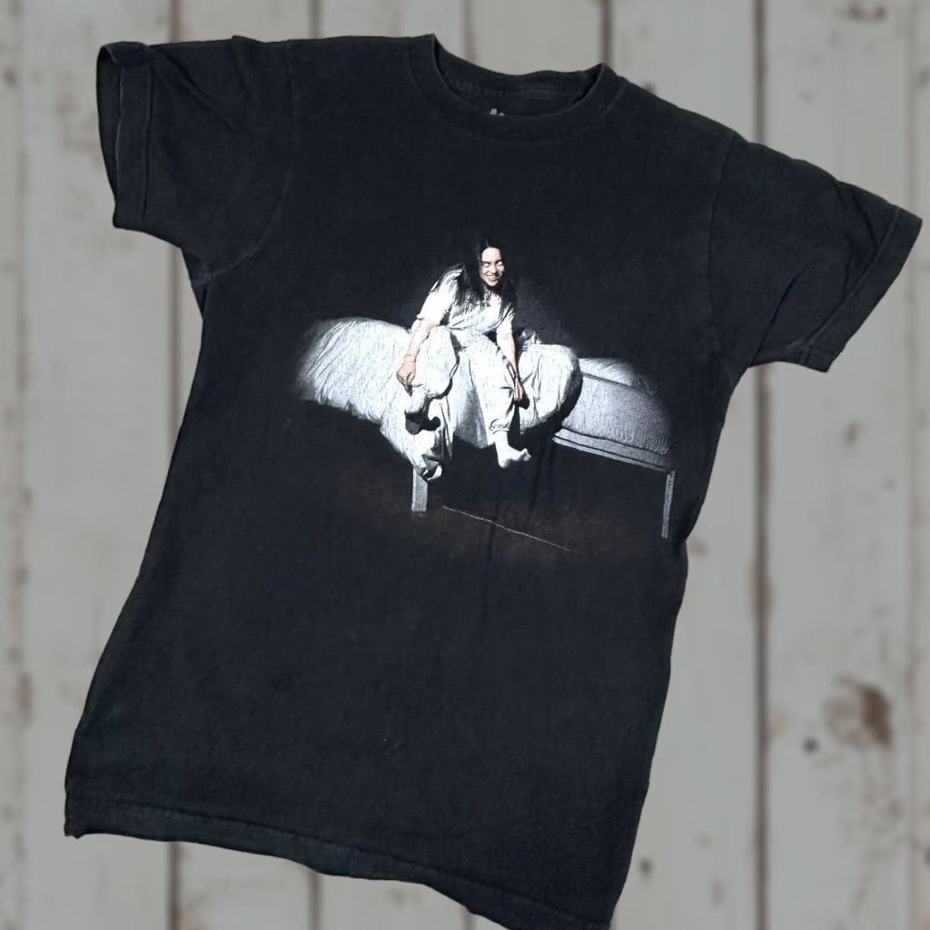 Vintage Billie Eilish Shirt Adult XS White Eyes When We All Fall Asleep Grammy Album Tee Size US XS / EU 42 / 0 - 1 Thumbnail