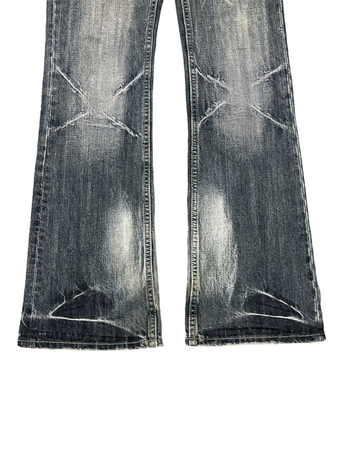 14th Addiction × If Six Was Nine × Tornado Mart 🔥Flare🔥Sorridere Insane Washed Rare Jeans Size US 29 - 4 Thumbnail