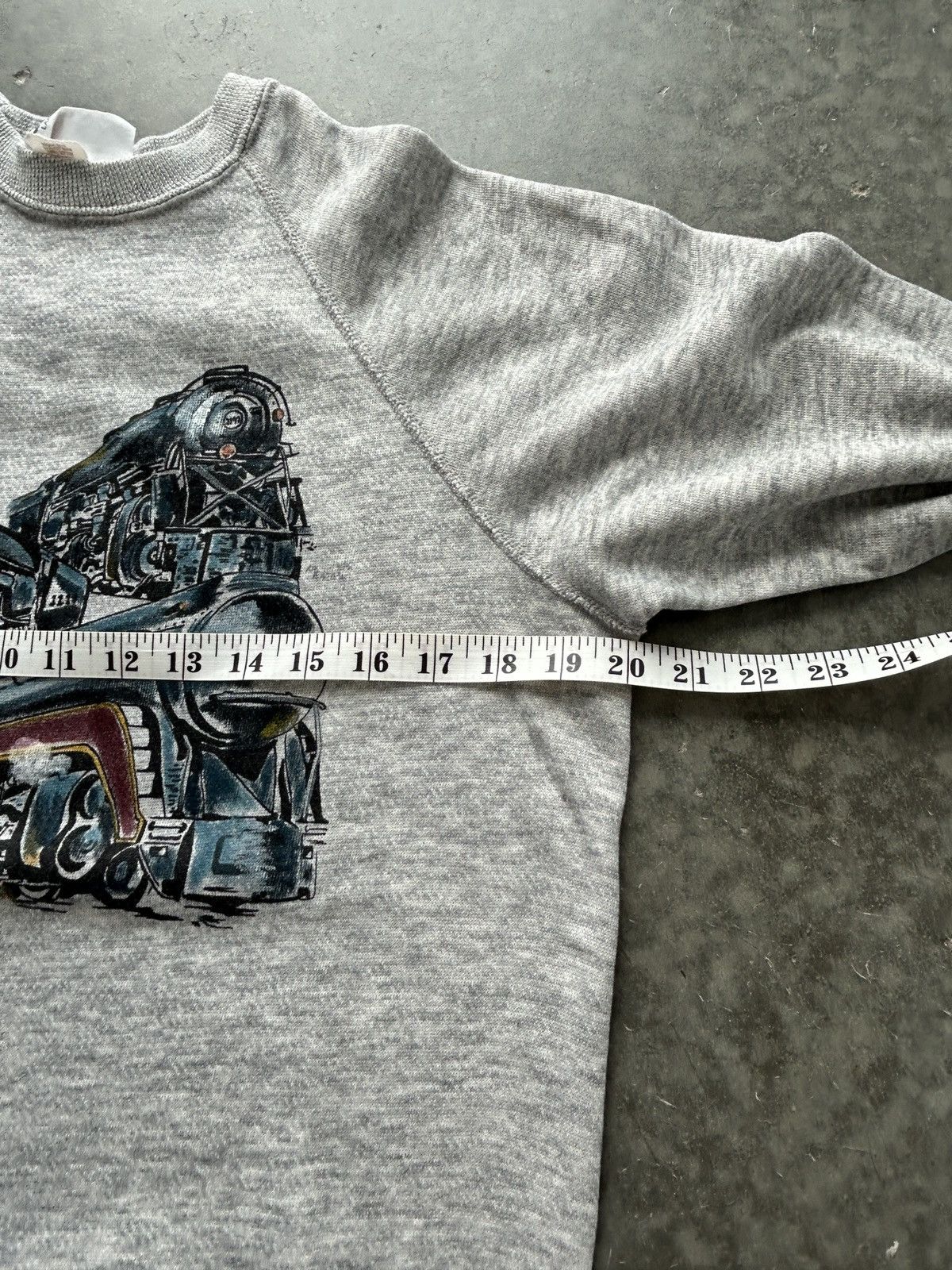 Vintage Vintage 80s Norfolk Western Trains Raglan Sweatshirt Size US M / EU 48-50 / 2 - 6 Thumbnail