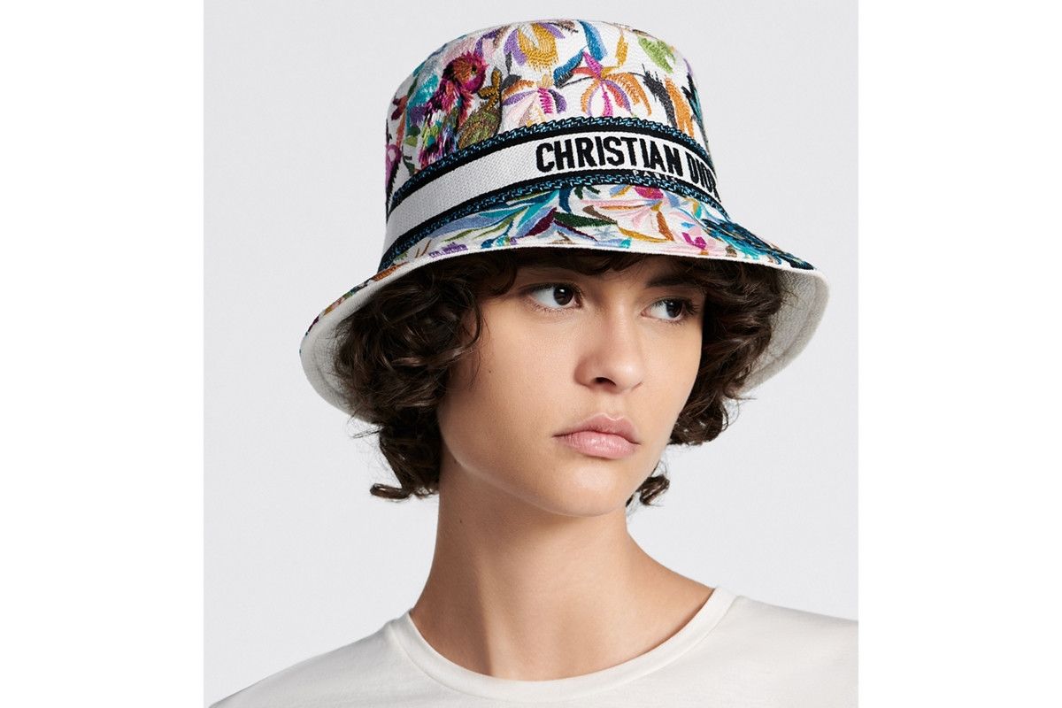 Dior o1bcso1str0226 Size:OS/Small Brim Bucket Hat in Multicolor Size ONE SIZE - 5 Thumbnail