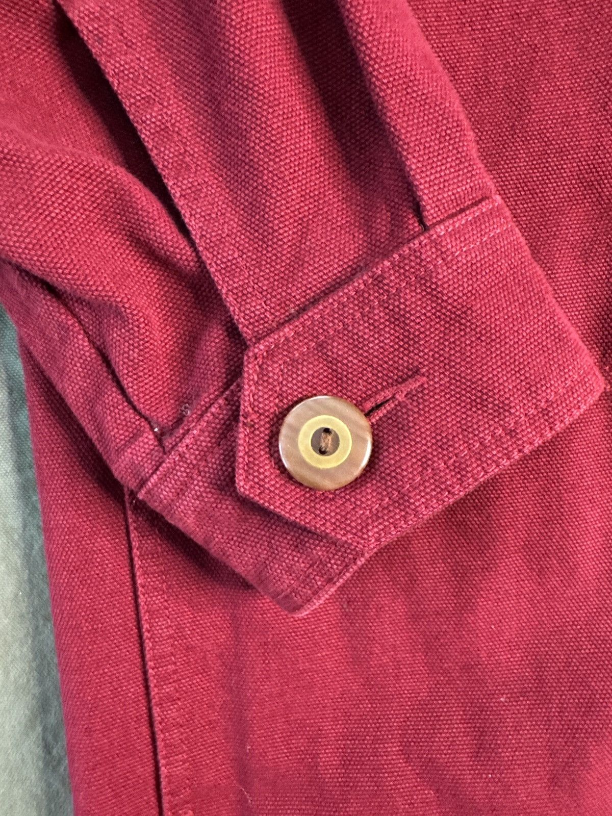 Eddie Bauer Vintage Eddie Bauer Canvas Red Chore Jacket Corduroy Collar Size US XL / EU 56 / 4 - 4 Thumbnail