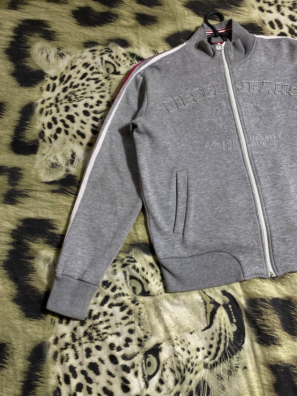 Diesel × Vintage Vintage Y2K Distressed Diesel Big Logo Zip Up Hoodie Size US M / EU 48-50 / 2 - 15 Thumbnail
