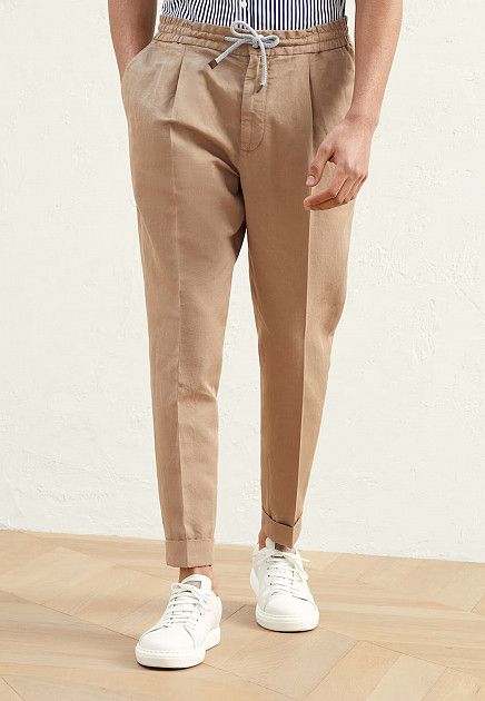 image of Brunello Cucinelli O1W1Db10424 Pants In Dark Brown, Men's (Size 36)