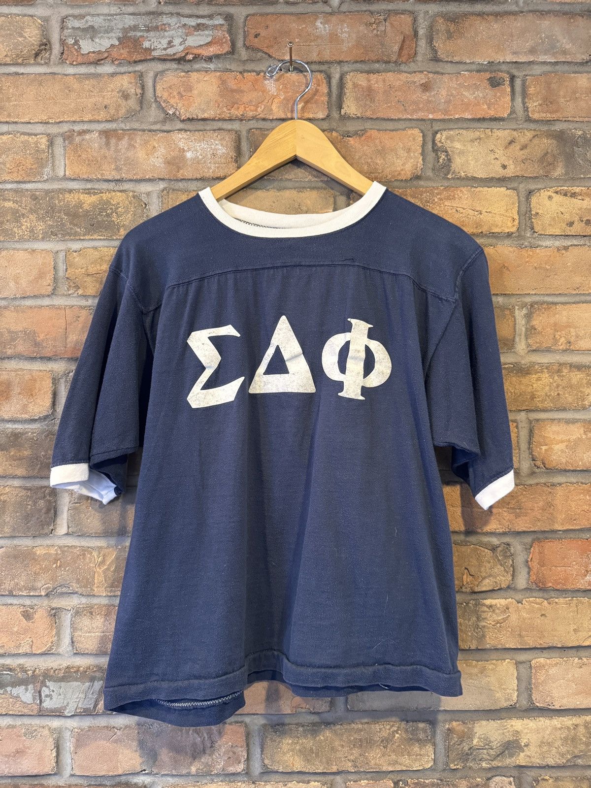 Vintage 60s Fraternity T Shirt Size US M / EU 48-50 / 2 - 1 Thumbnail
