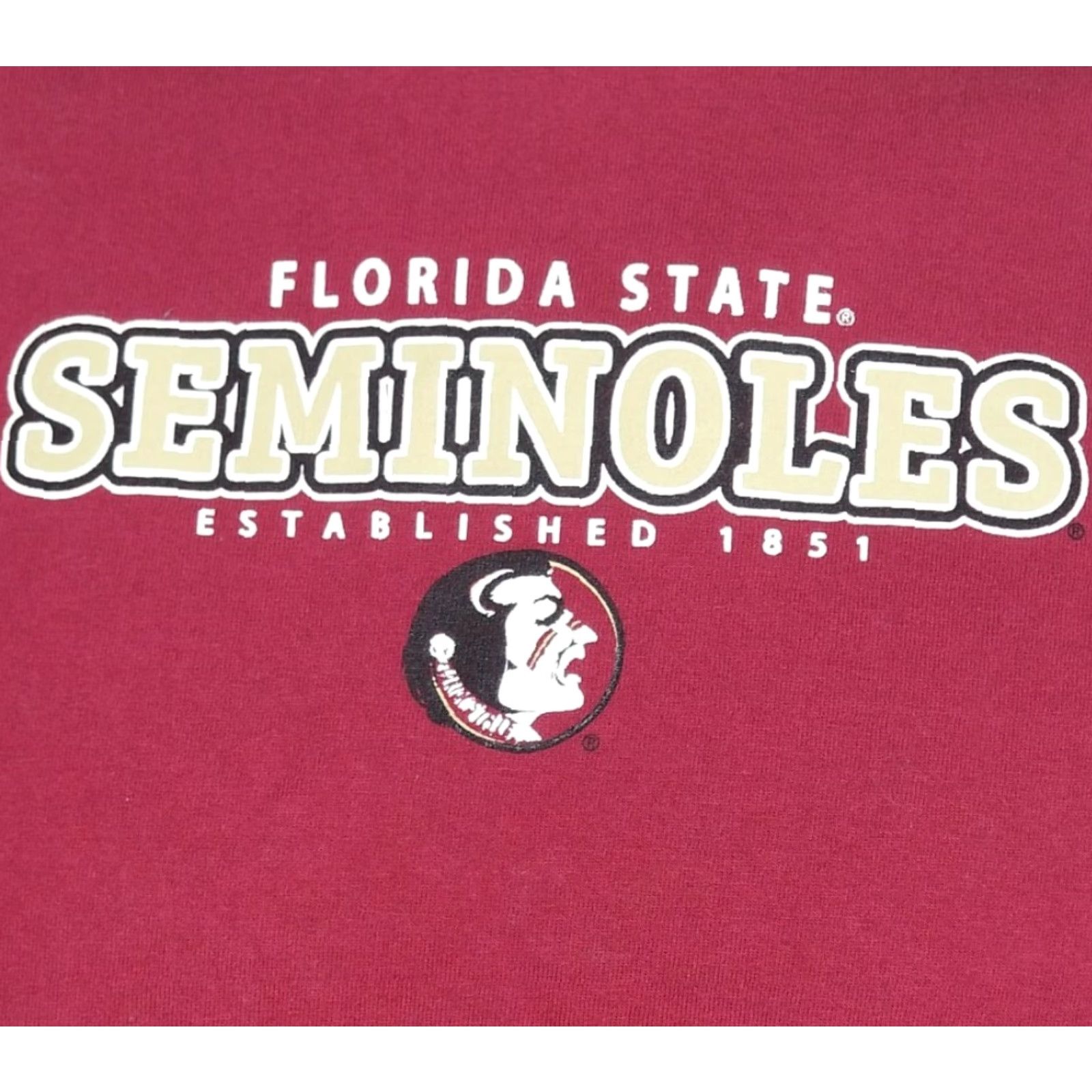 Vintage Women’s M FSU Seminoles Top Long Sleeve Shirt Garnet USA 100% Cotton Short Description: N/A Size M / US 6-8 / IT 42-44 - 2 Thumbnail