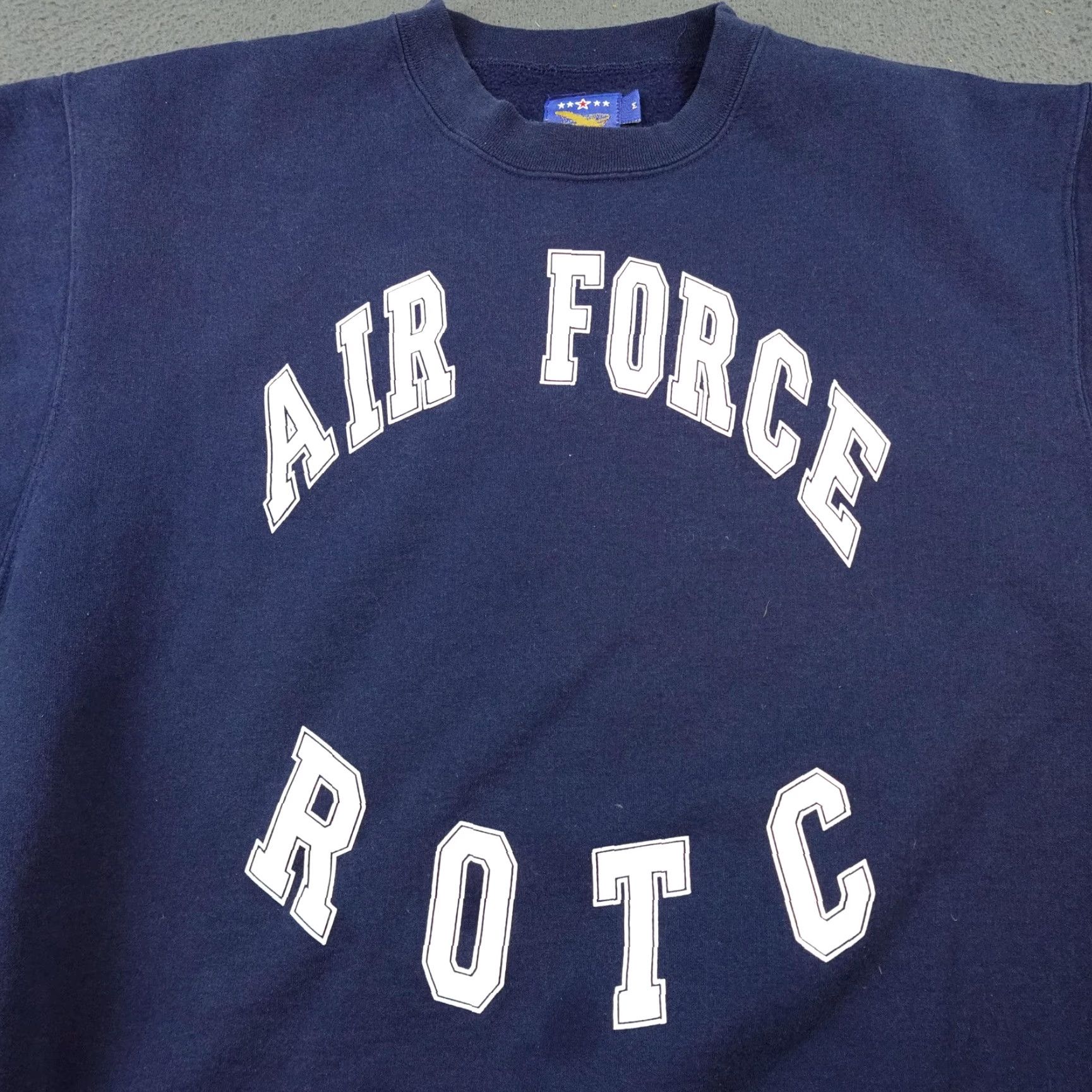Vintage VINTAGE TMG Air Force ROTC Sweatshirt Mens M Navy Blue Fleece Crewneck USA Size US M / EU 48-50 / 2 - 2 Thumbnail