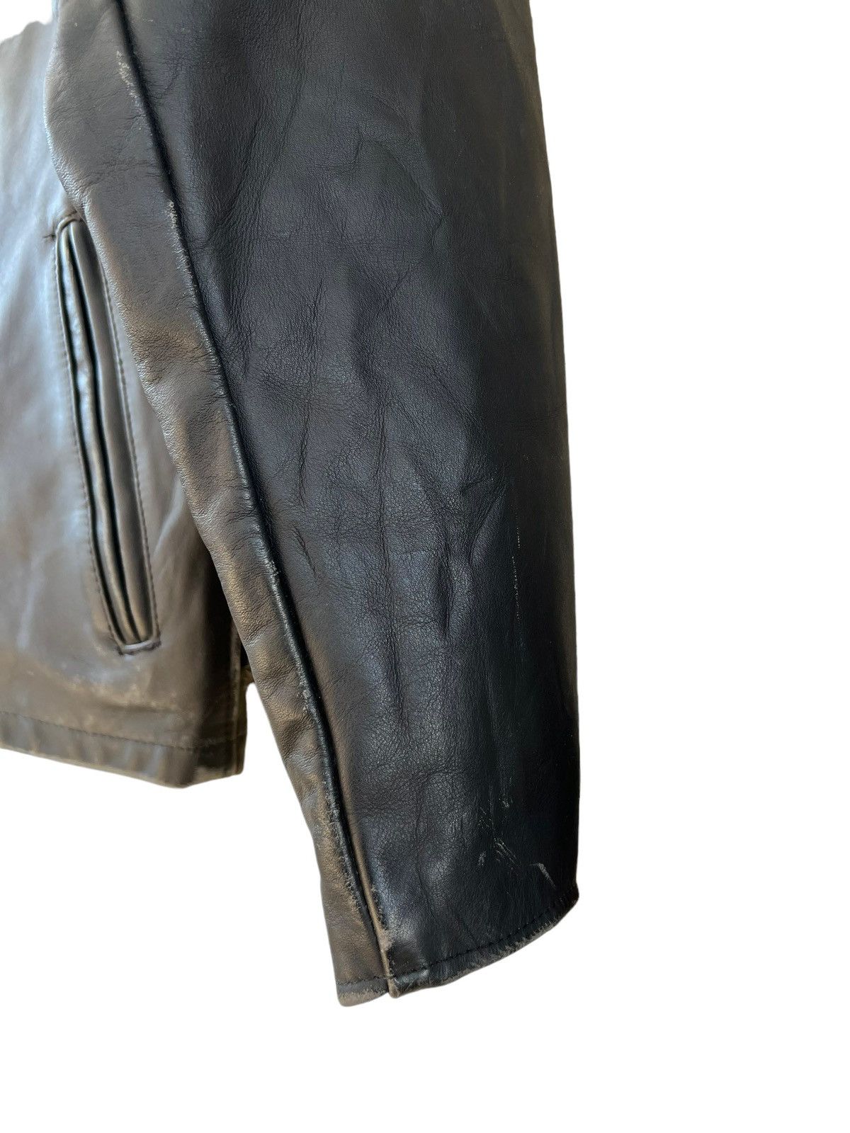 Schott Vintage Schott N.Y.C. Lined Black Leather Cafe Racer Jacket Size US M / EU 48-50 / 2 - 13 Thumbnail